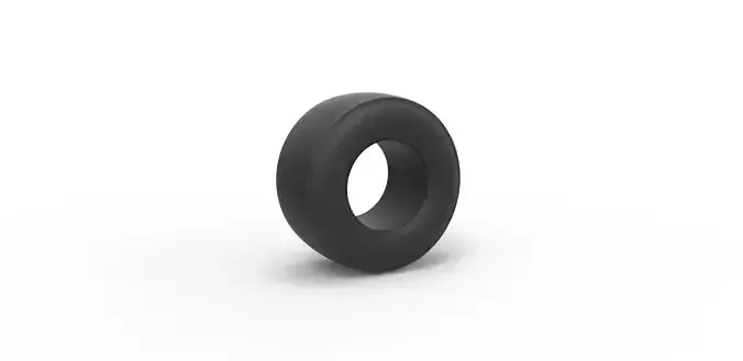 Dragster rear tire Scale 1 to 25