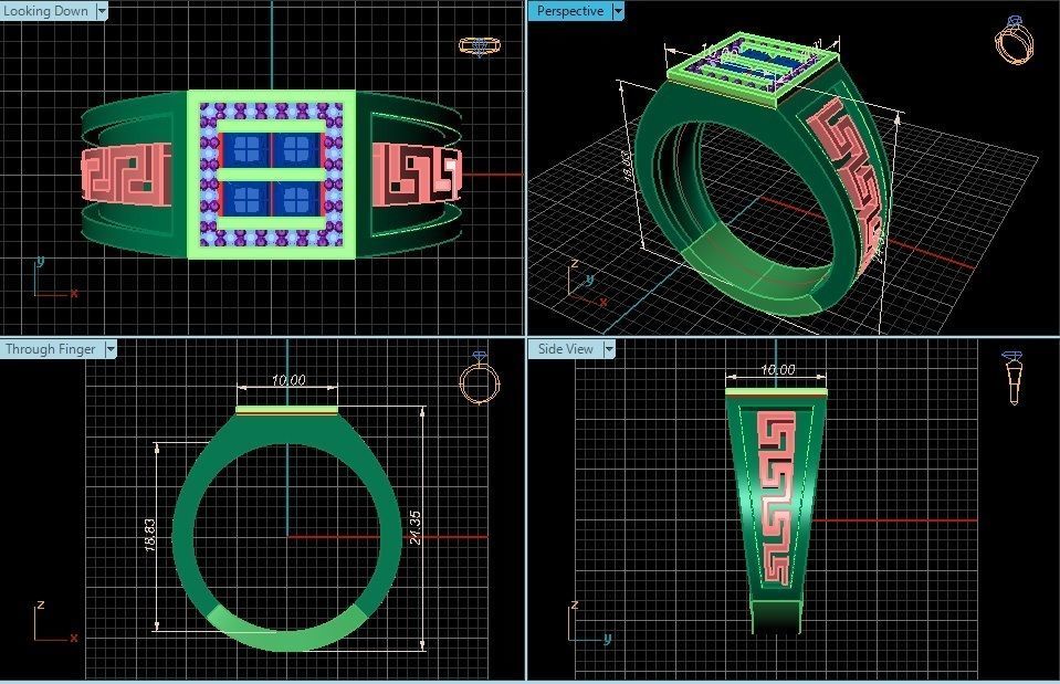 Ring 3D Print 3D print model 3D model greek wedding 3D Model Collection_2