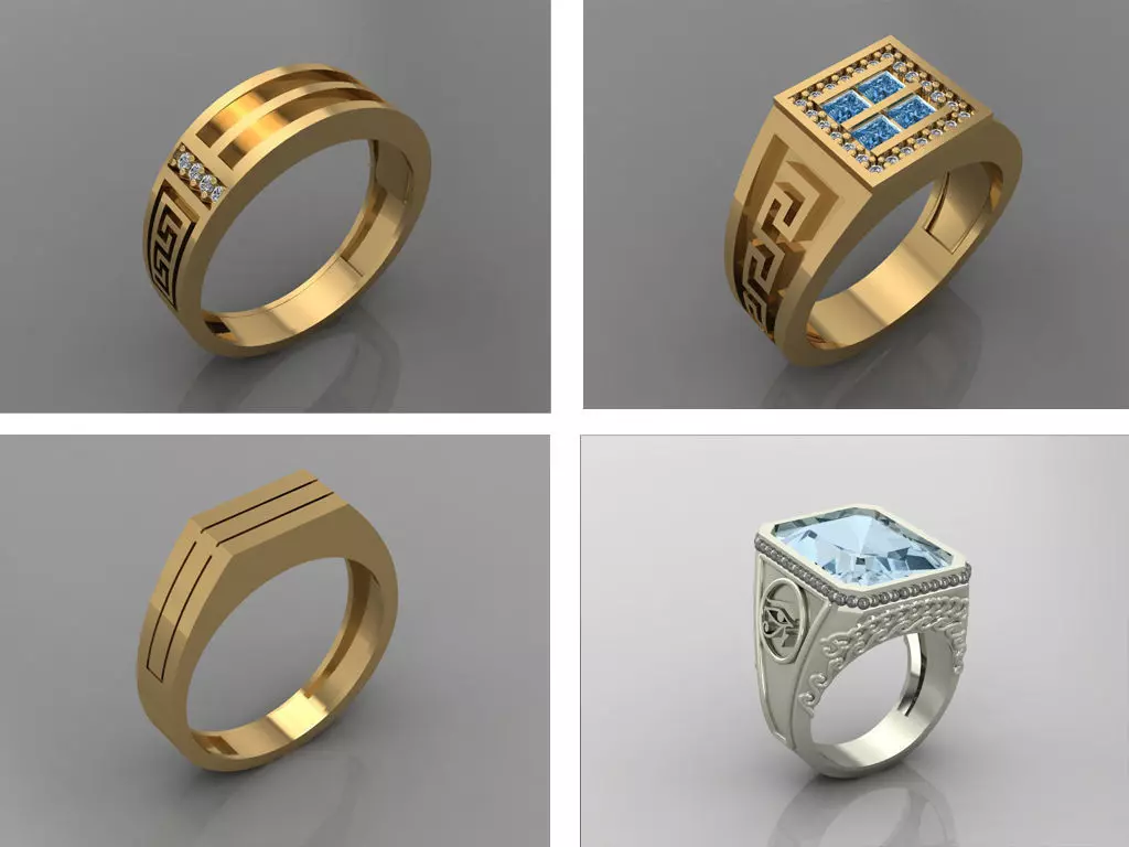 Ring 3D Print 3D print model 3D model greek wedding 3D Model Collection_0