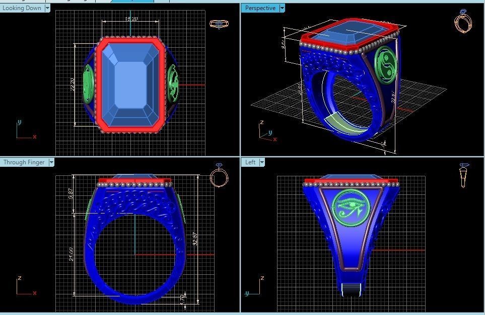 Ring 3D Print 3D print model 3D model greek wedding 3D Model Collection_3