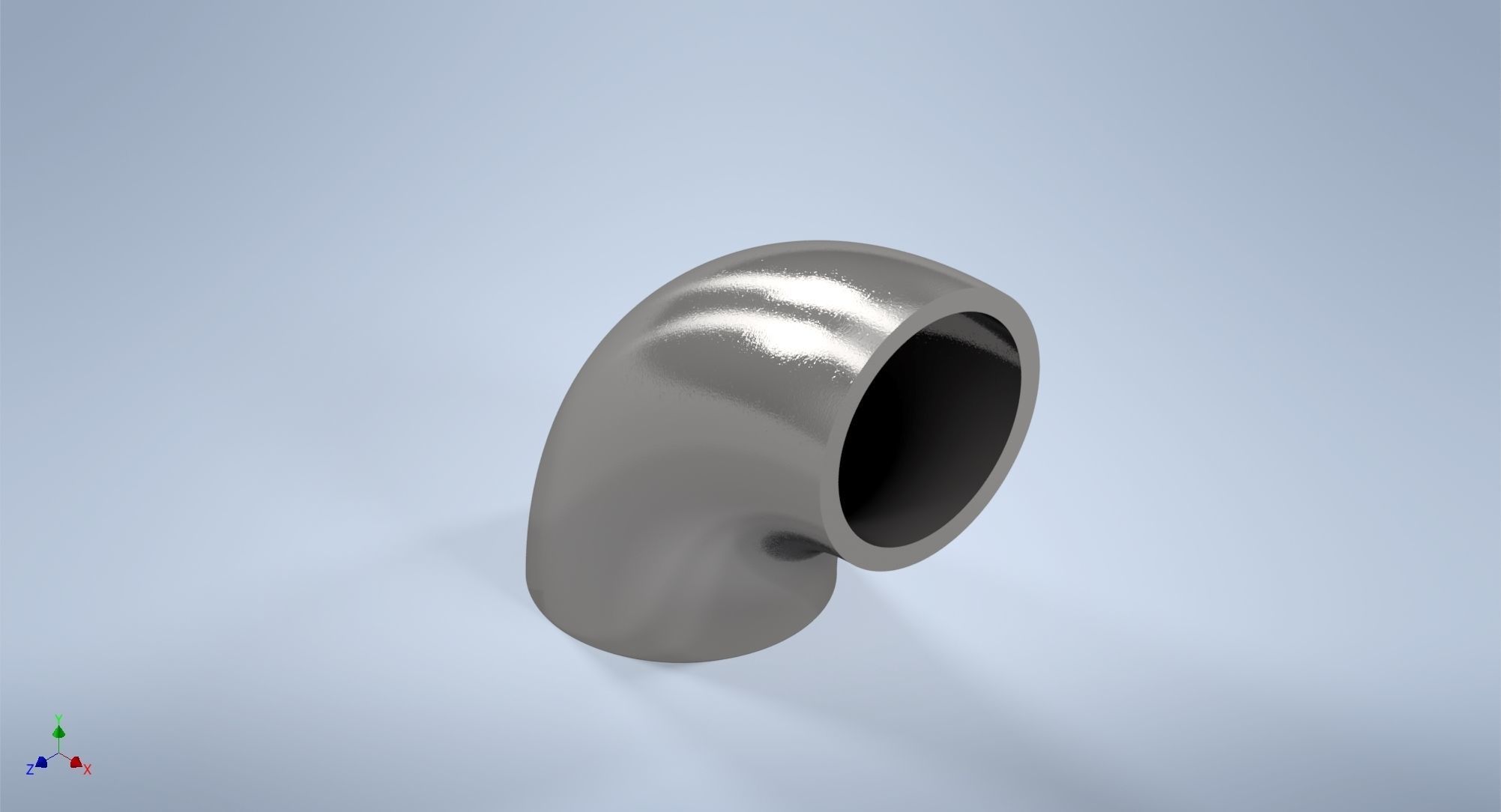 1 1-4 inches NPS BW 90 Degrees LR Elbows ASME-ANSI 3D print model_2