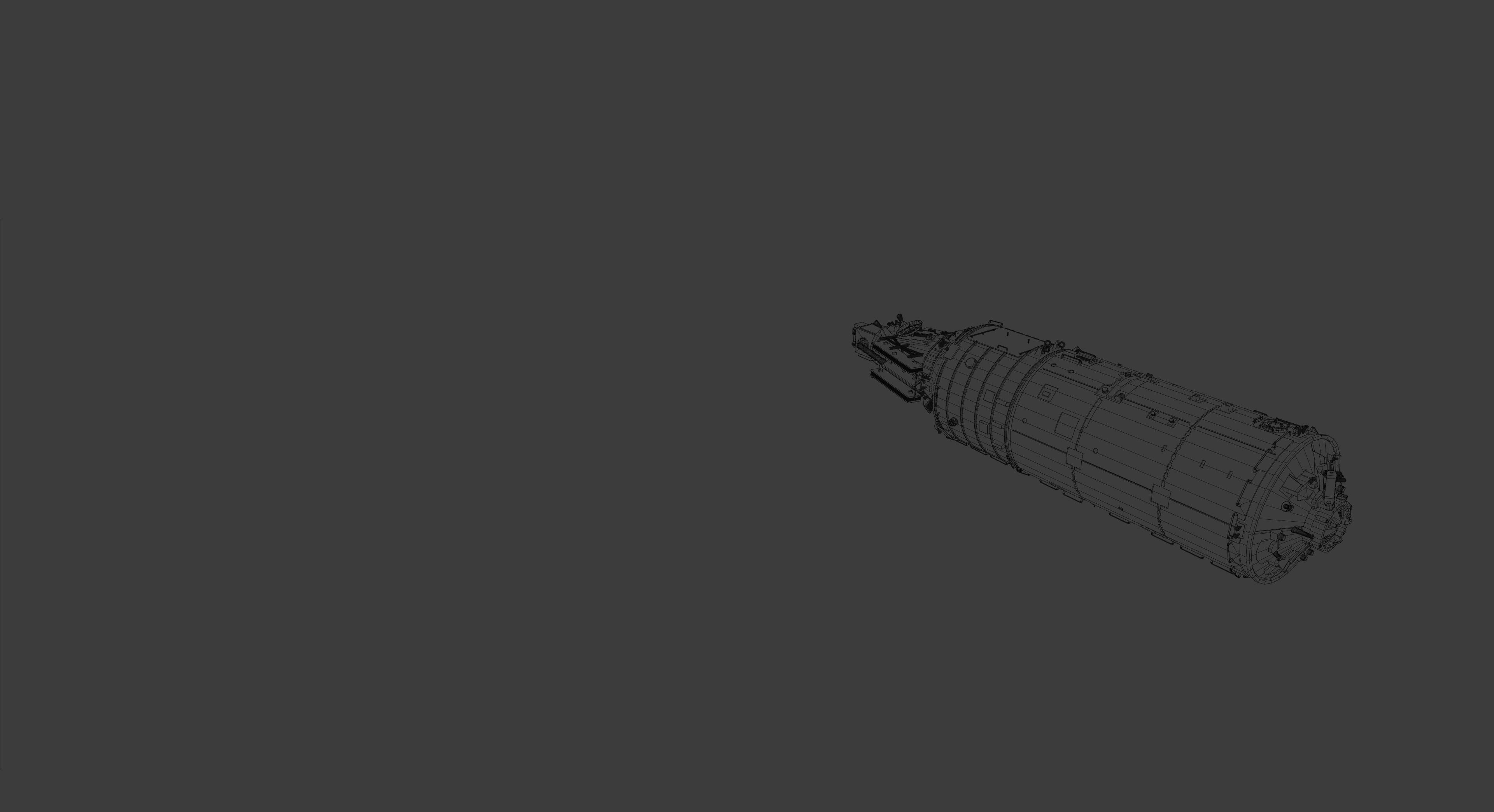 Mengtian Experiment Module - Blender - fbx 3D model_6