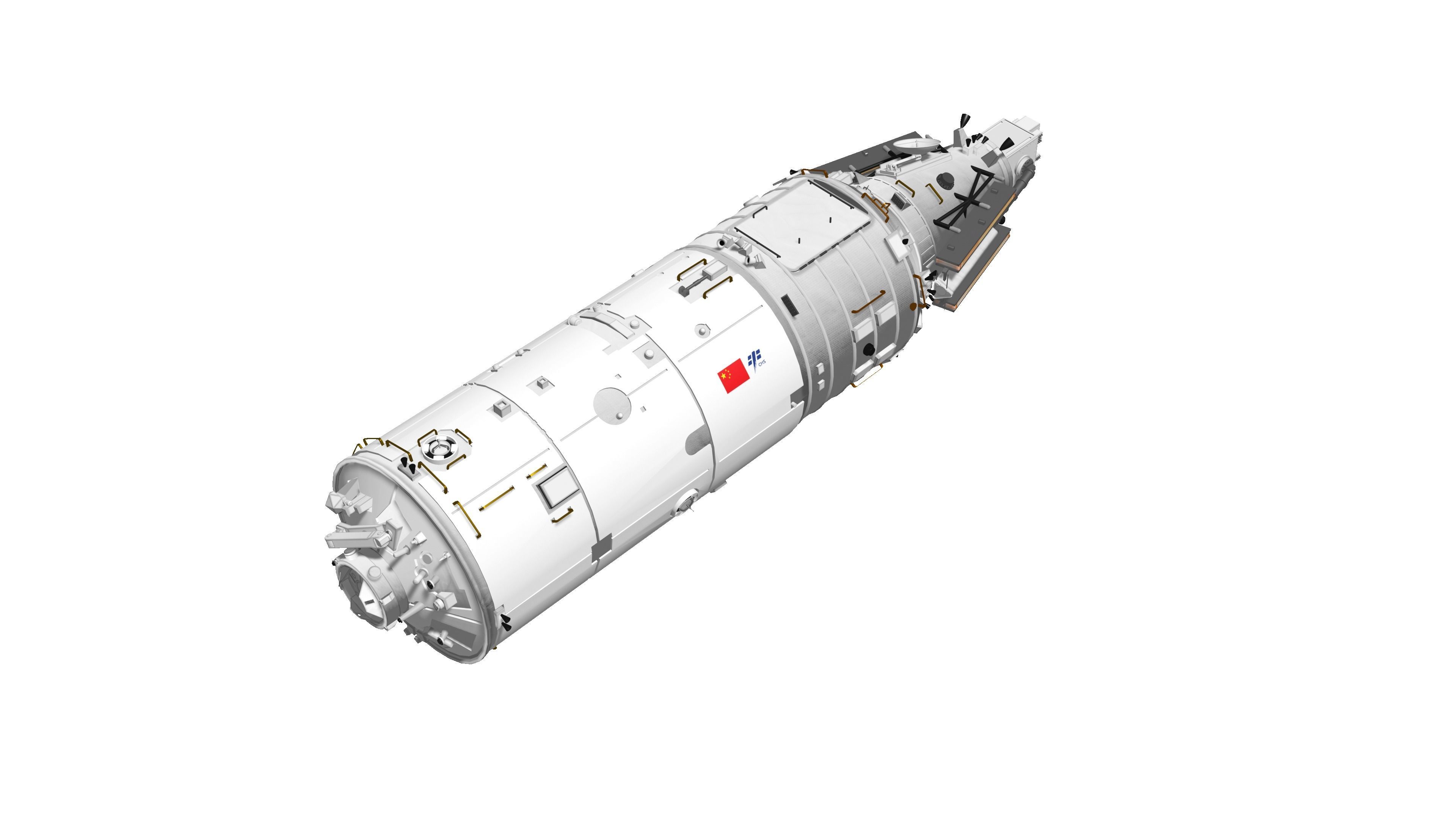 Mengtian Experiment Module - Blender - fbx 3D model_1