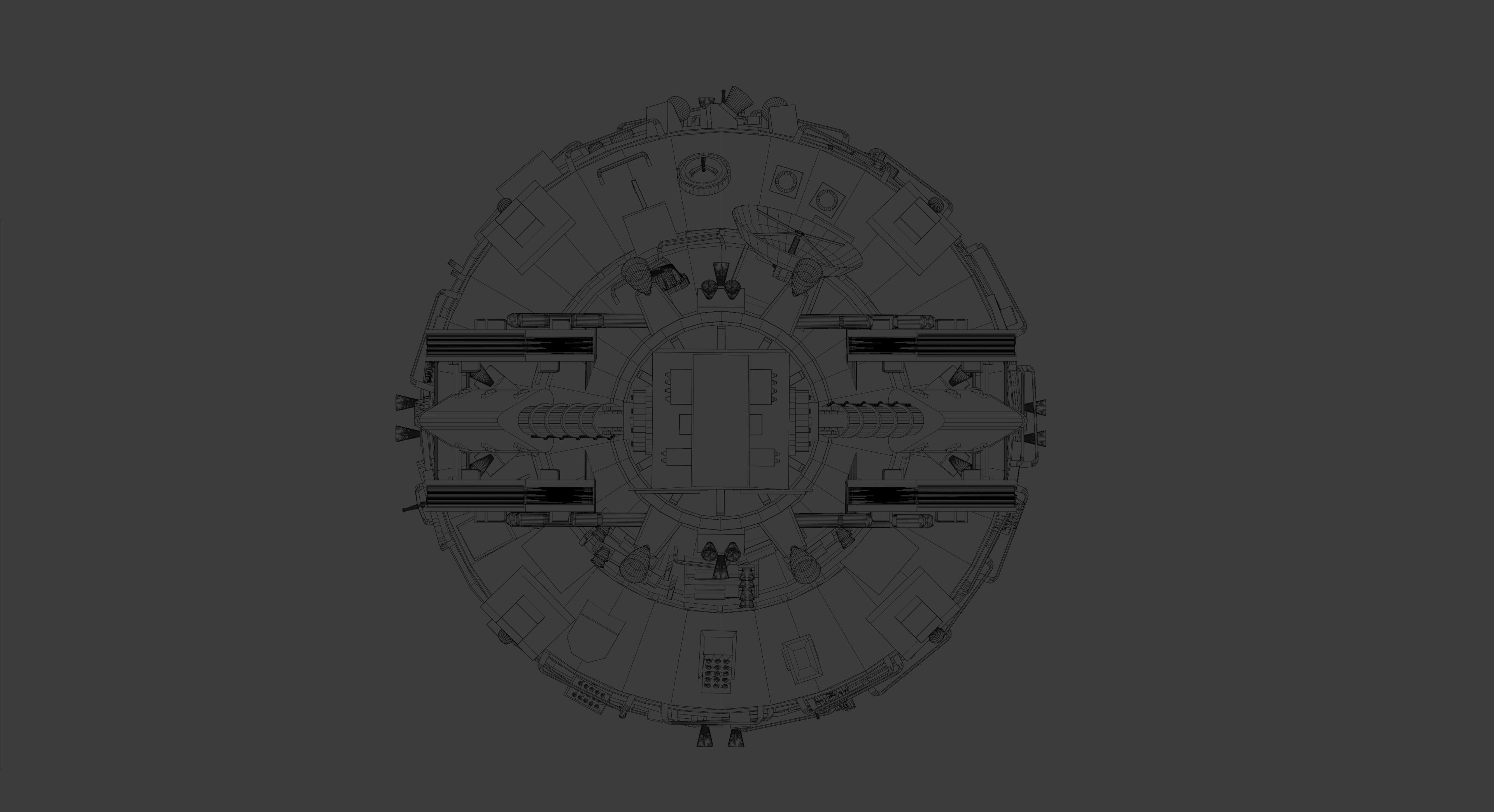 Mengtian Experiment Module - Blender - fbx 3D model_7
