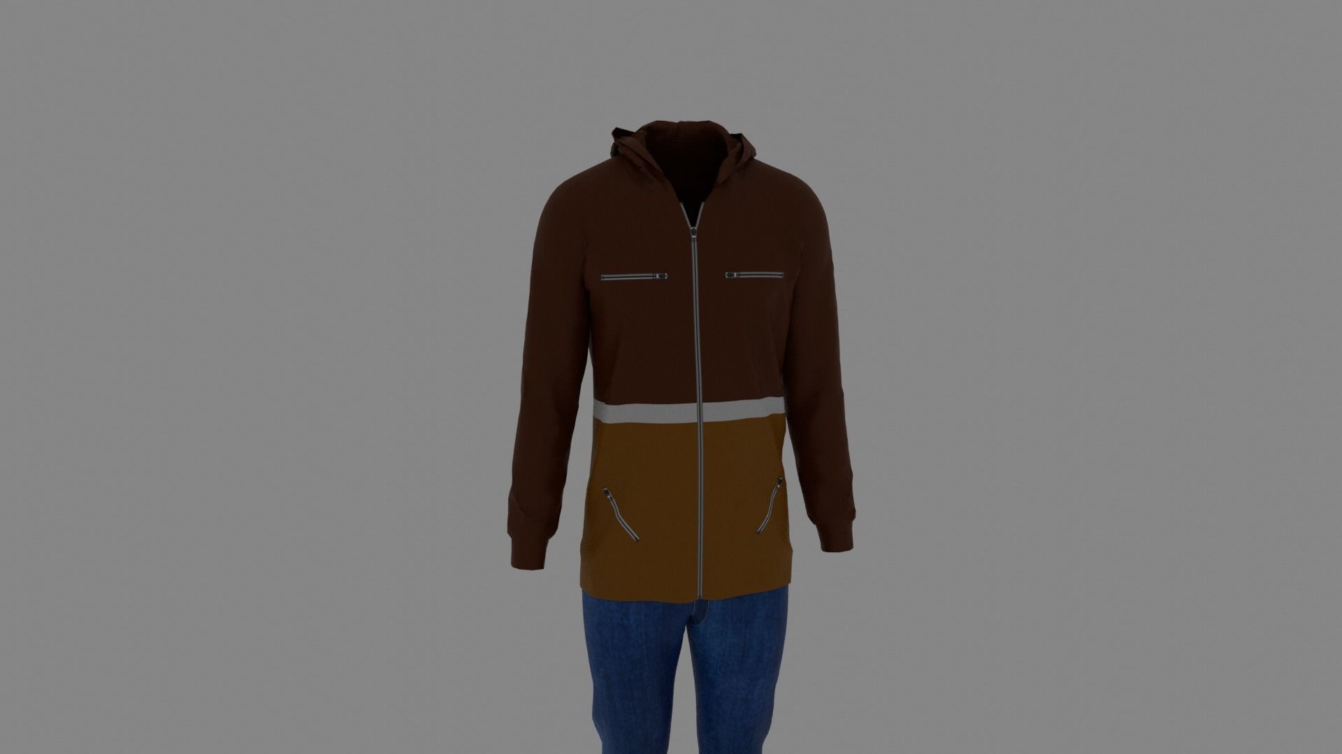 Man Clothes Low-poly 3D model_6