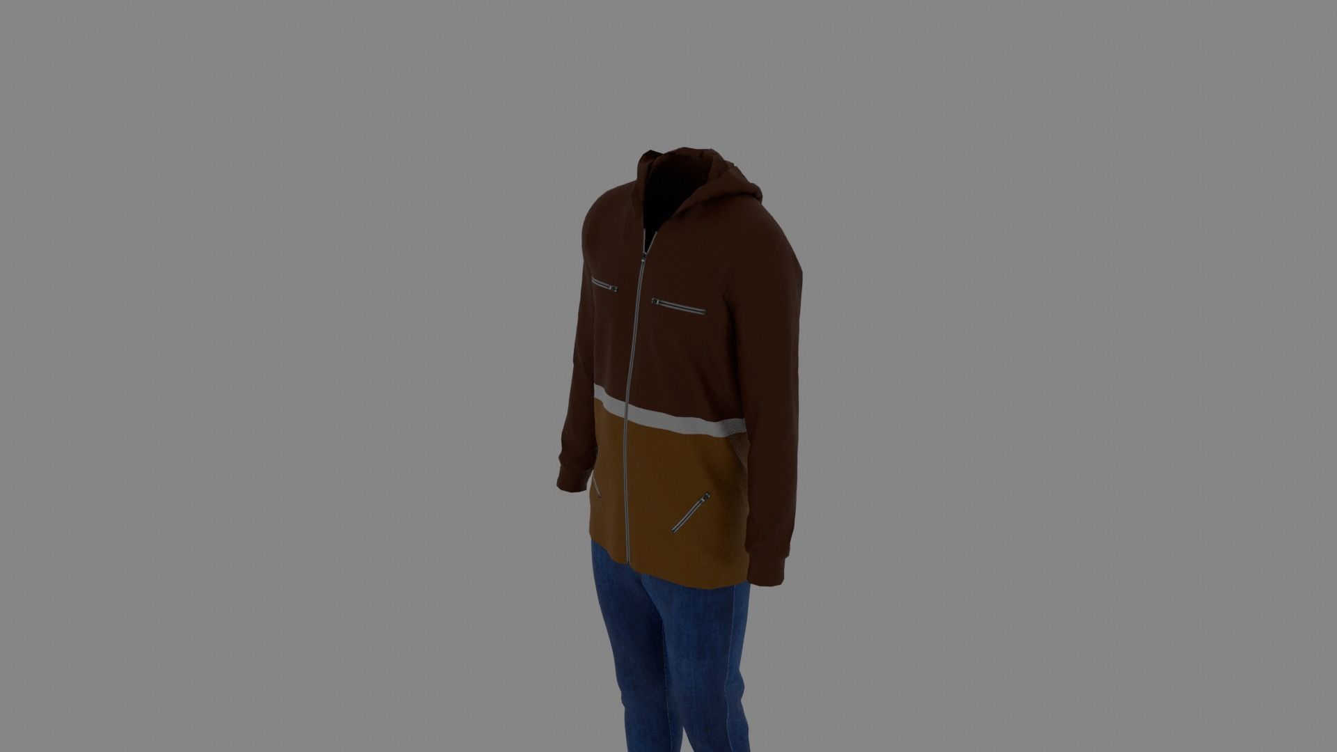 Man Clothes Low-poly 3D model_4