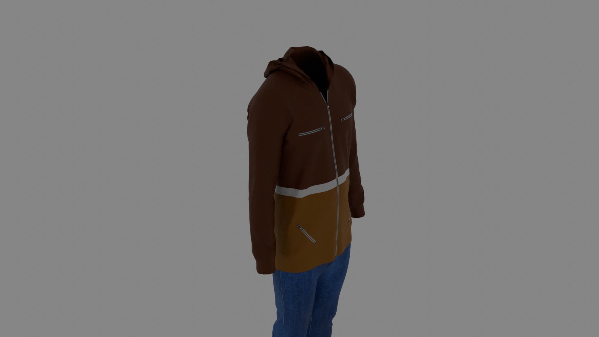 Man Clothes Low-poly 3D model_5