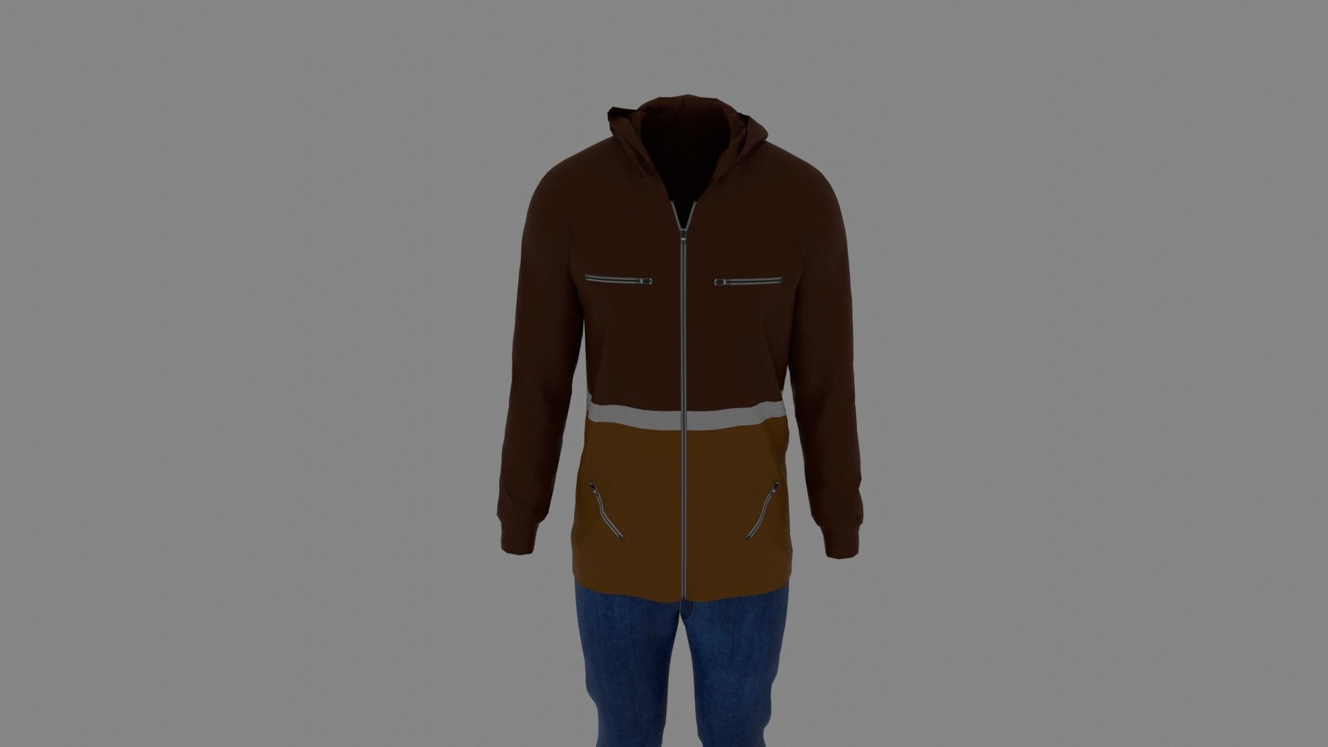 Man Clothes Low-poly 3D model_3