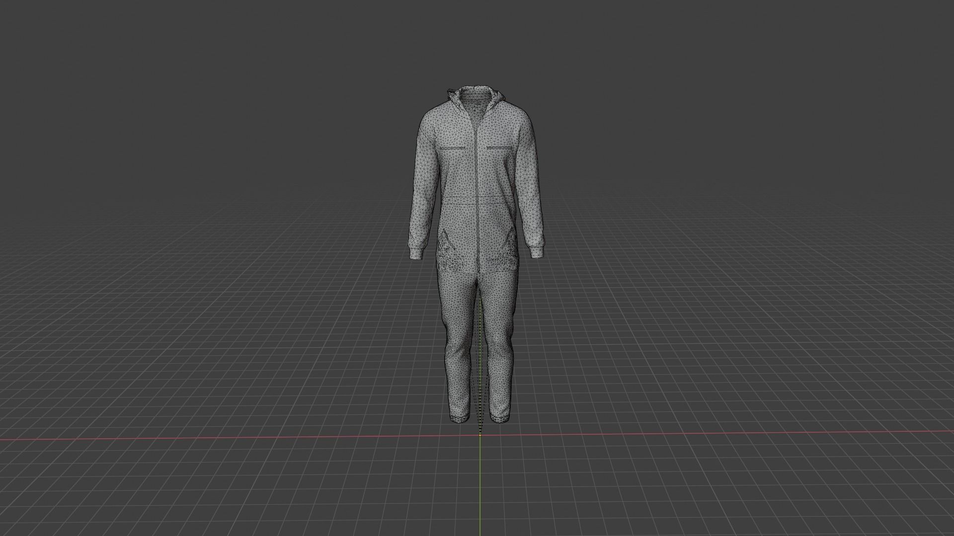 Man Clothes Low-poly 3D model_8