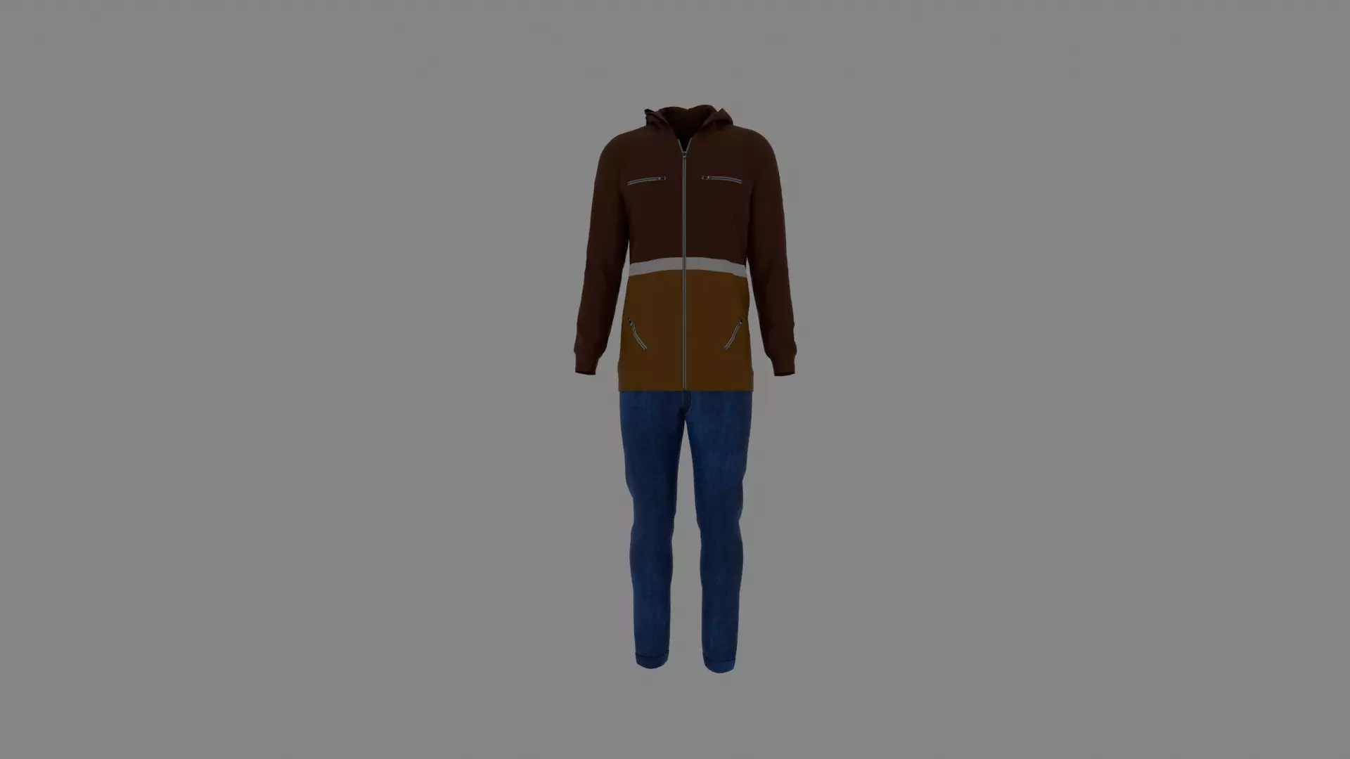 Man Clothes Low-poly 3D model_0