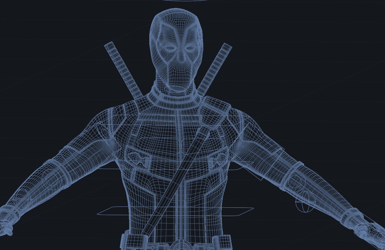 Deadpool 2016 Model 3D model_6