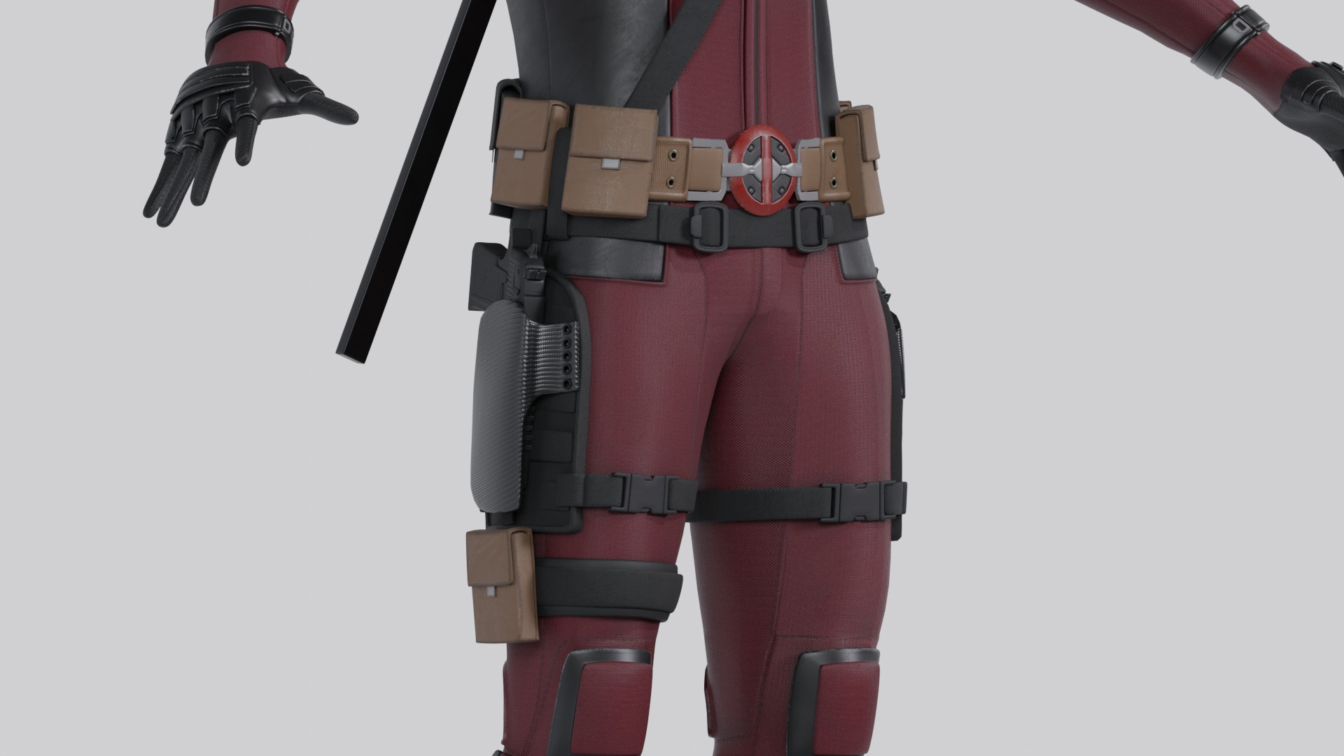 Deadpool 2016 Model 3D model_4