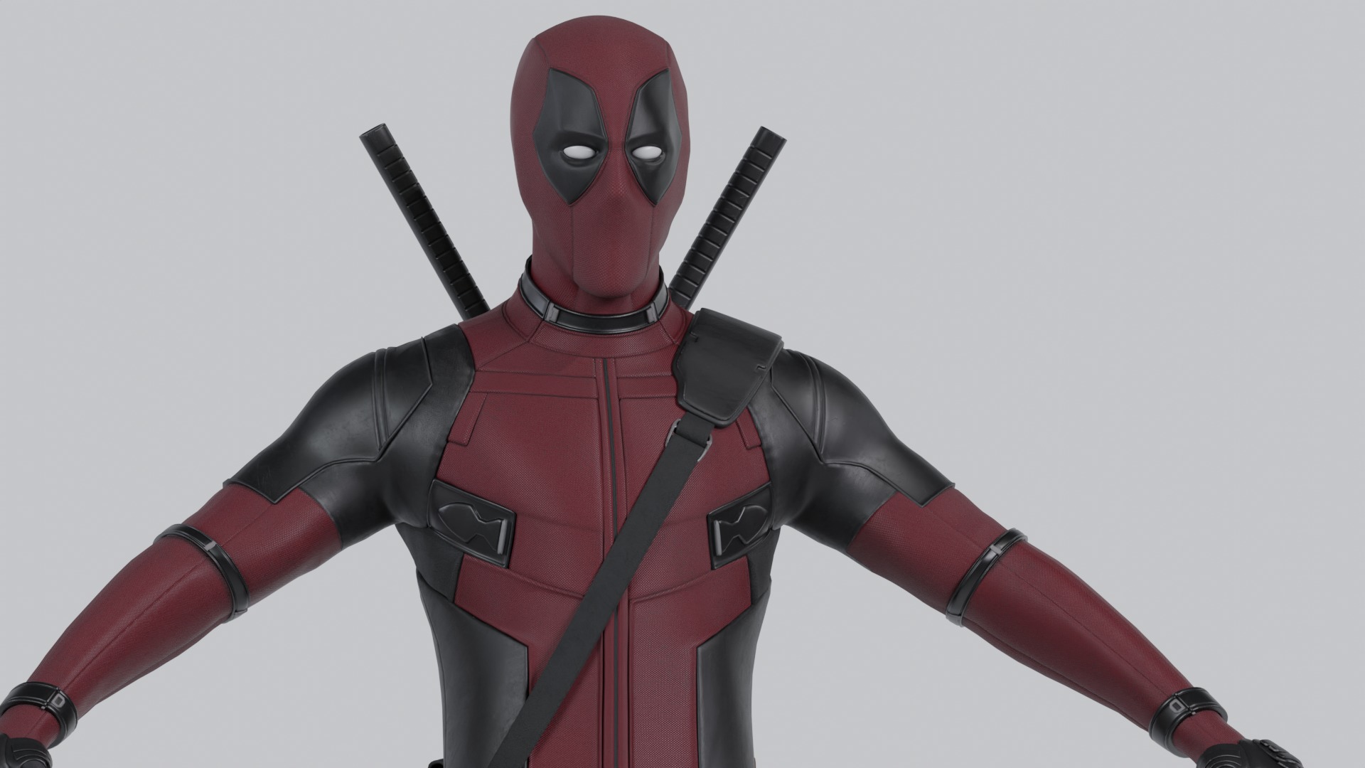 Deadpool 2016 Model 3D model_3