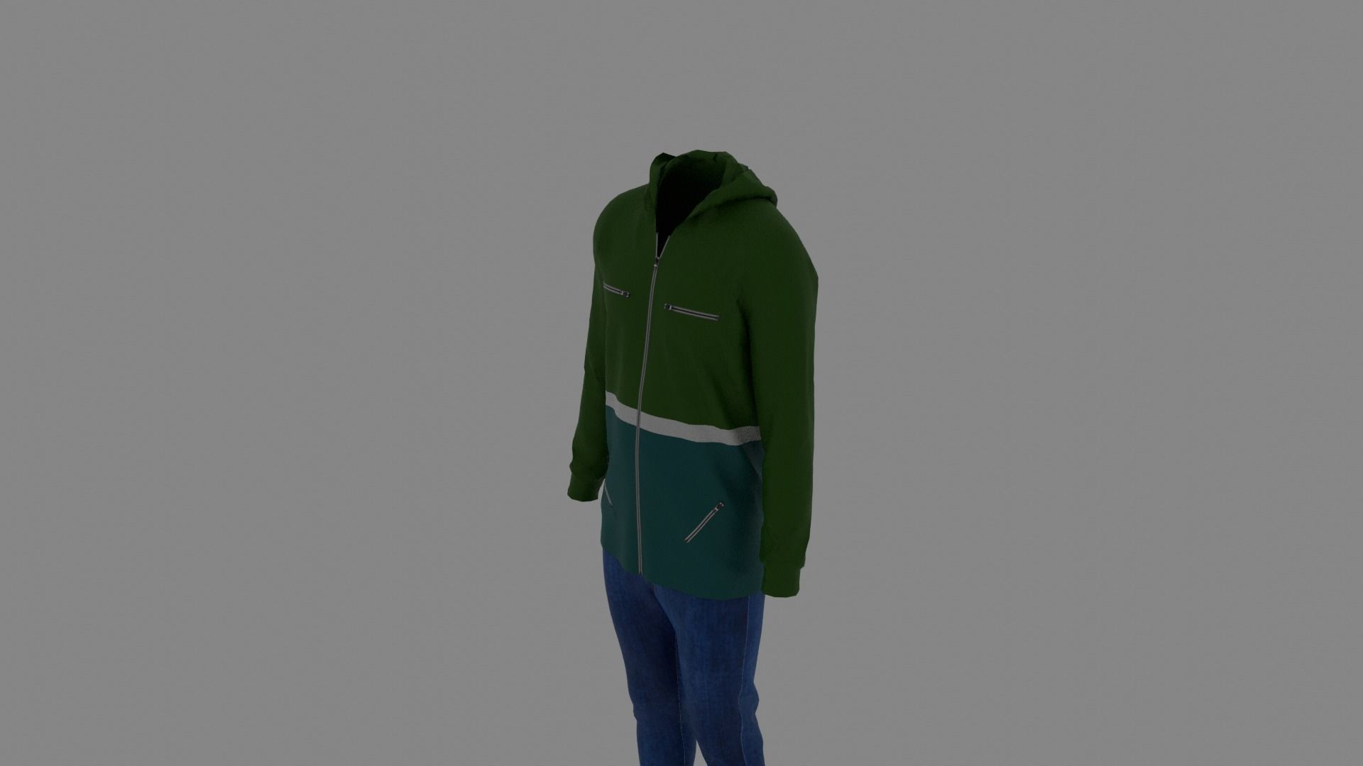 Man Clothes Low-poly 3D model_4