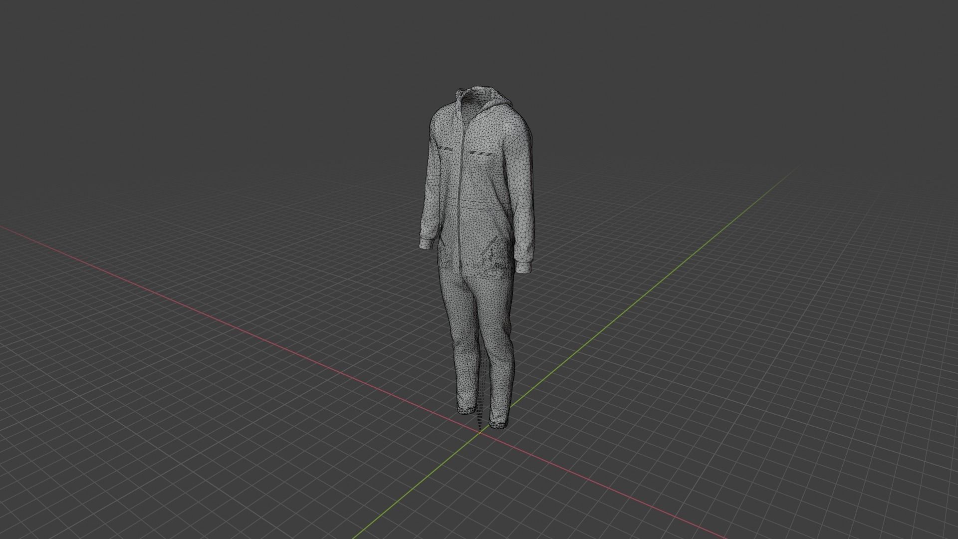 Man Clothes Low-poly 3D model_9