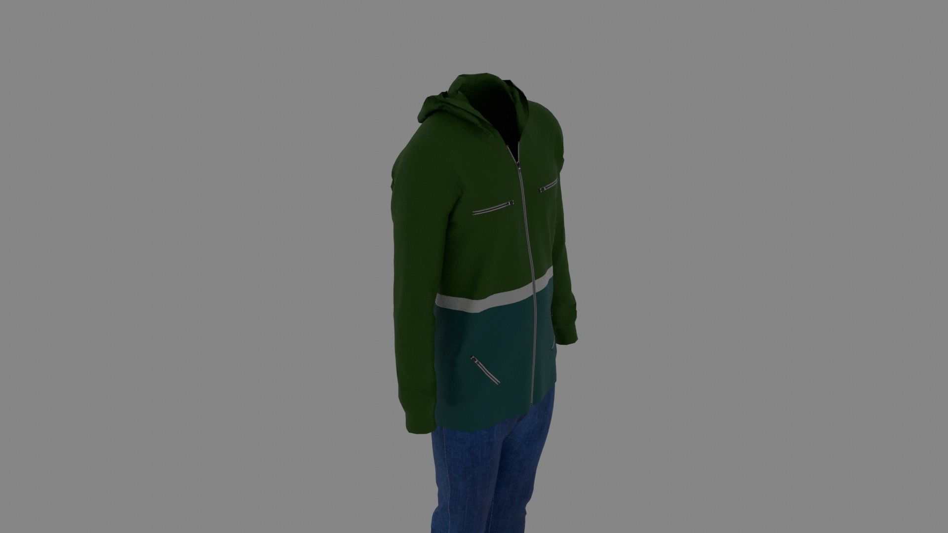 Man Clothes Low-poly 3D model_5