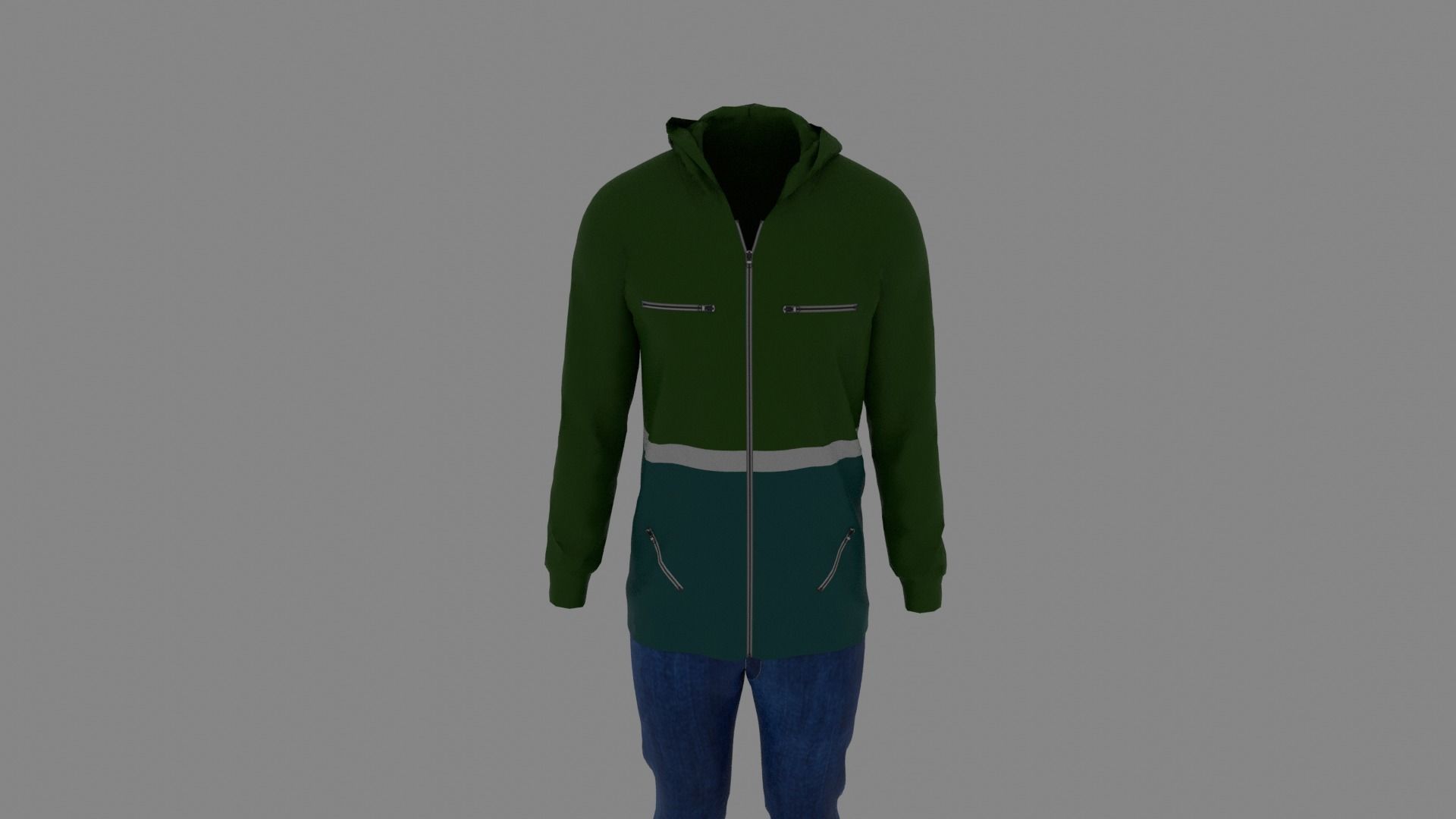 Man Clothes Low-poly 3D model_3