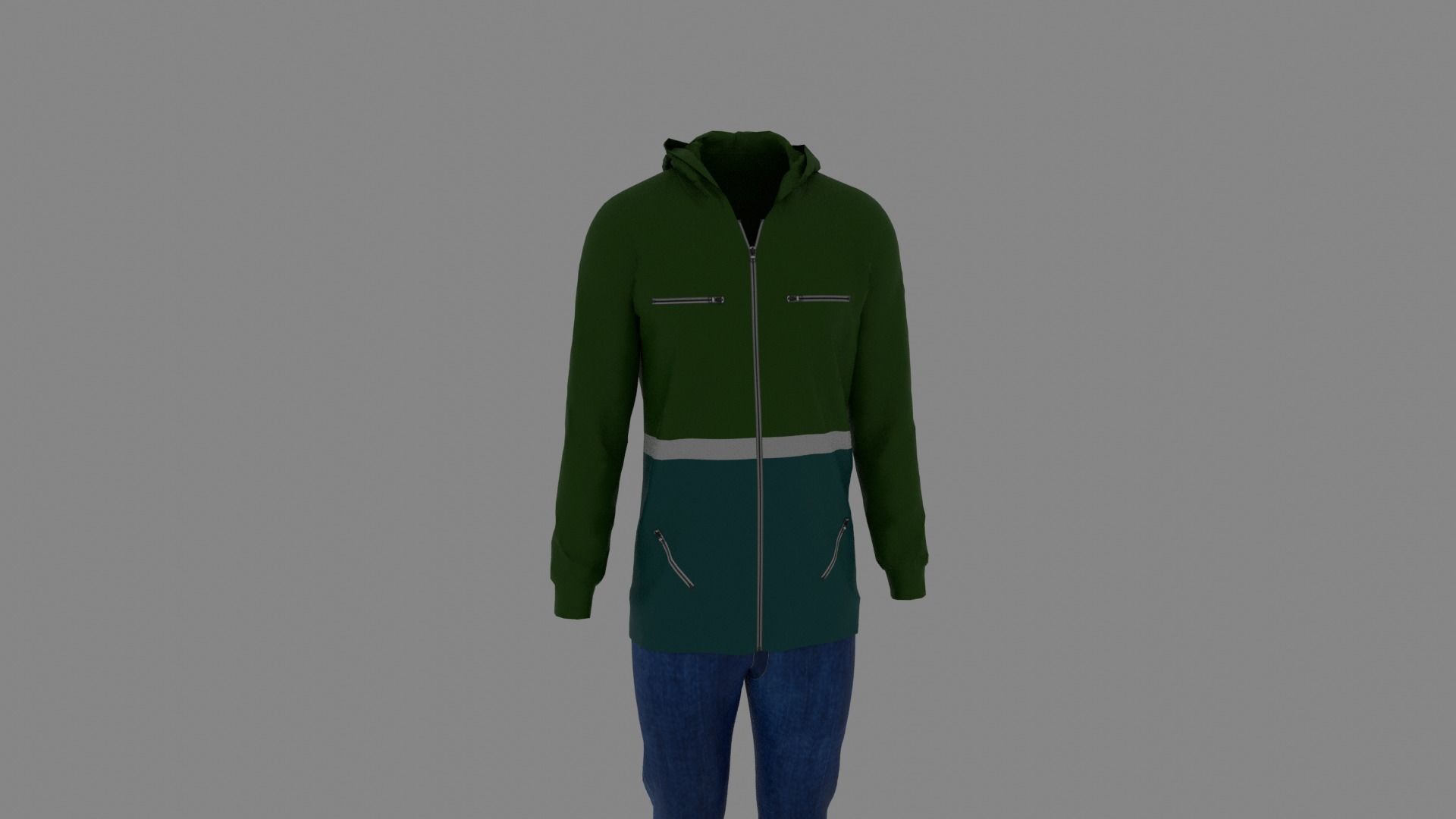Man Clothes Low-poly 3D model_6