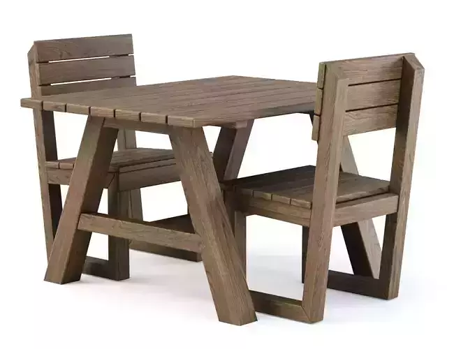 Nia Wooden Garden Dining Set V1 by Bpoint Design