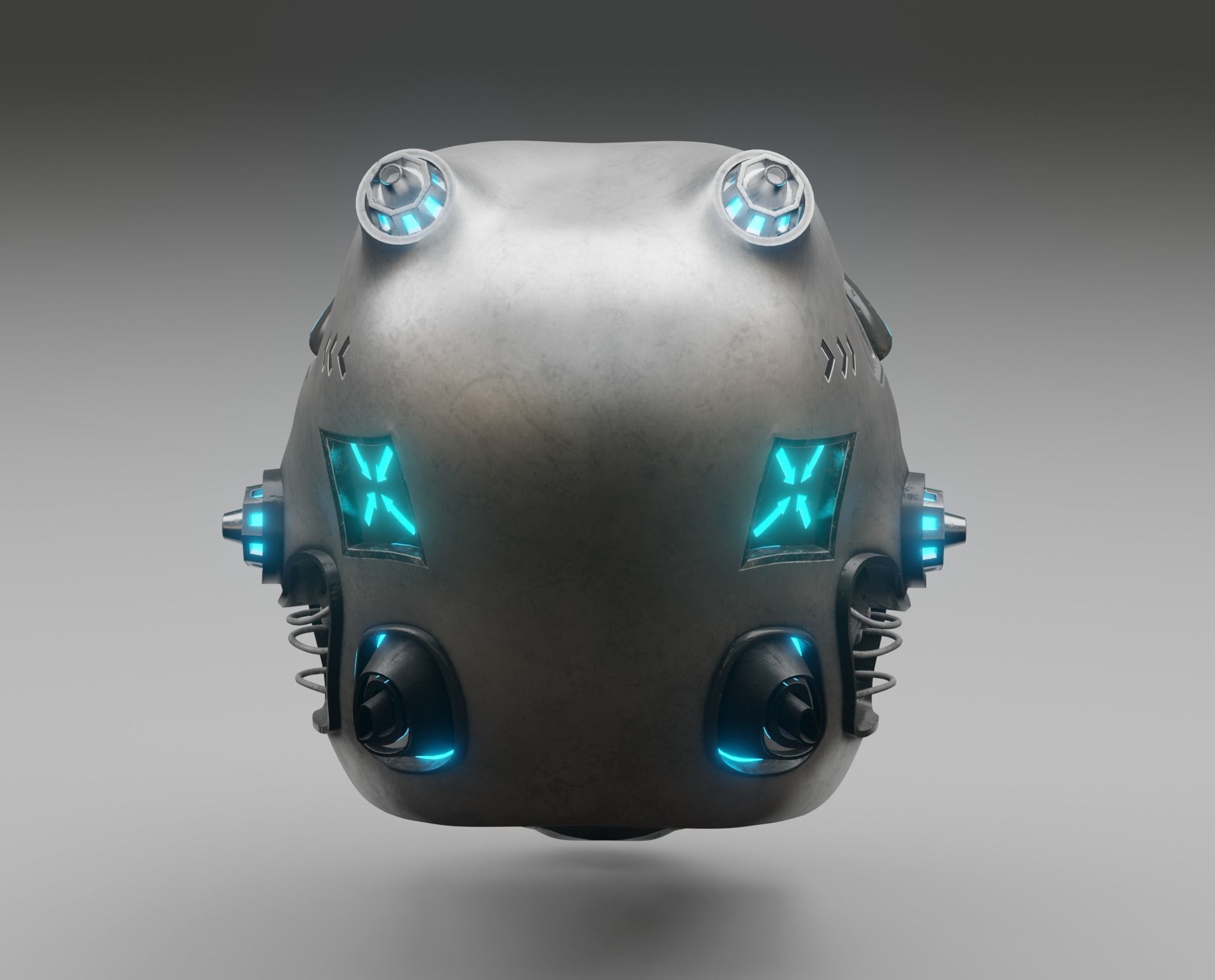 Sci-fi Helmet 3D model_8