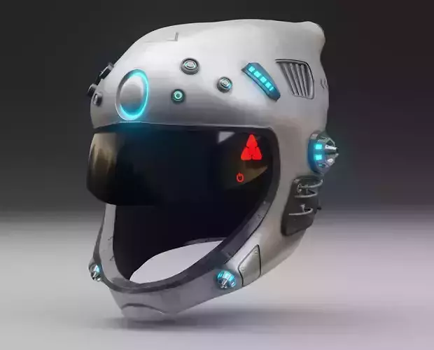 Sci-fi Helmet 3D model