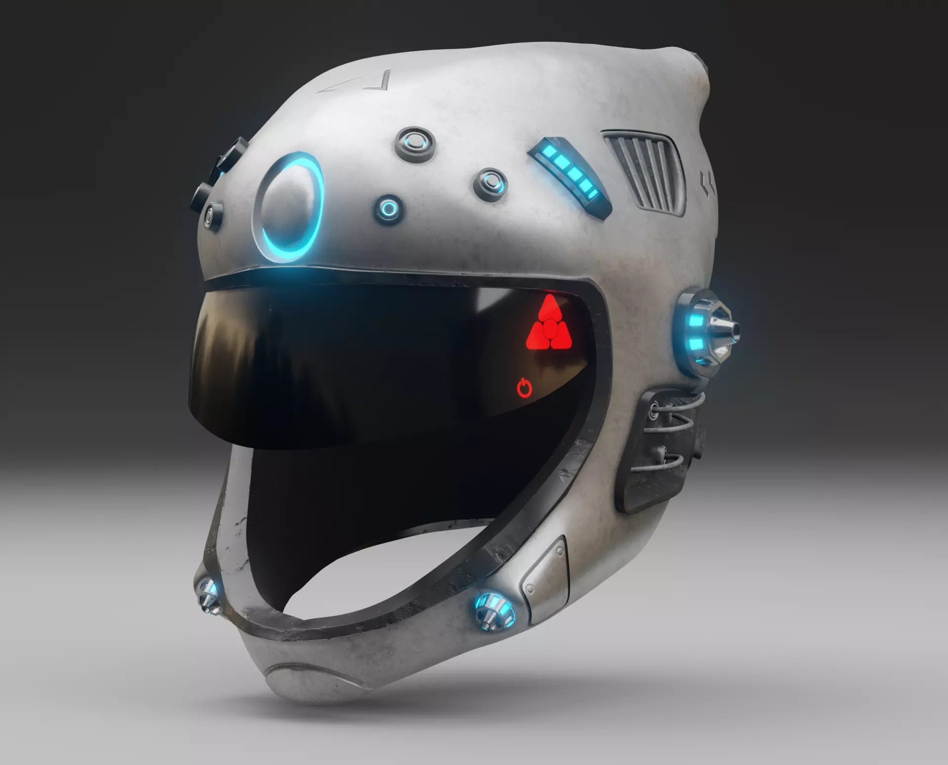 Sci-fi Helmet 3D model_0