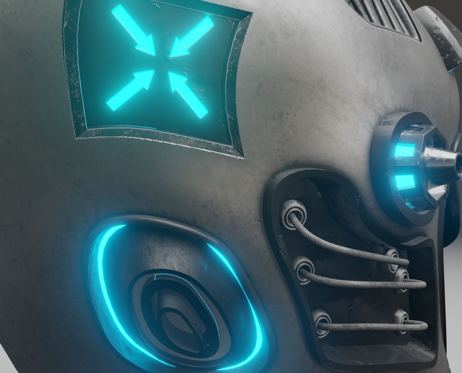 Sci-fi Helmet 3D model_11