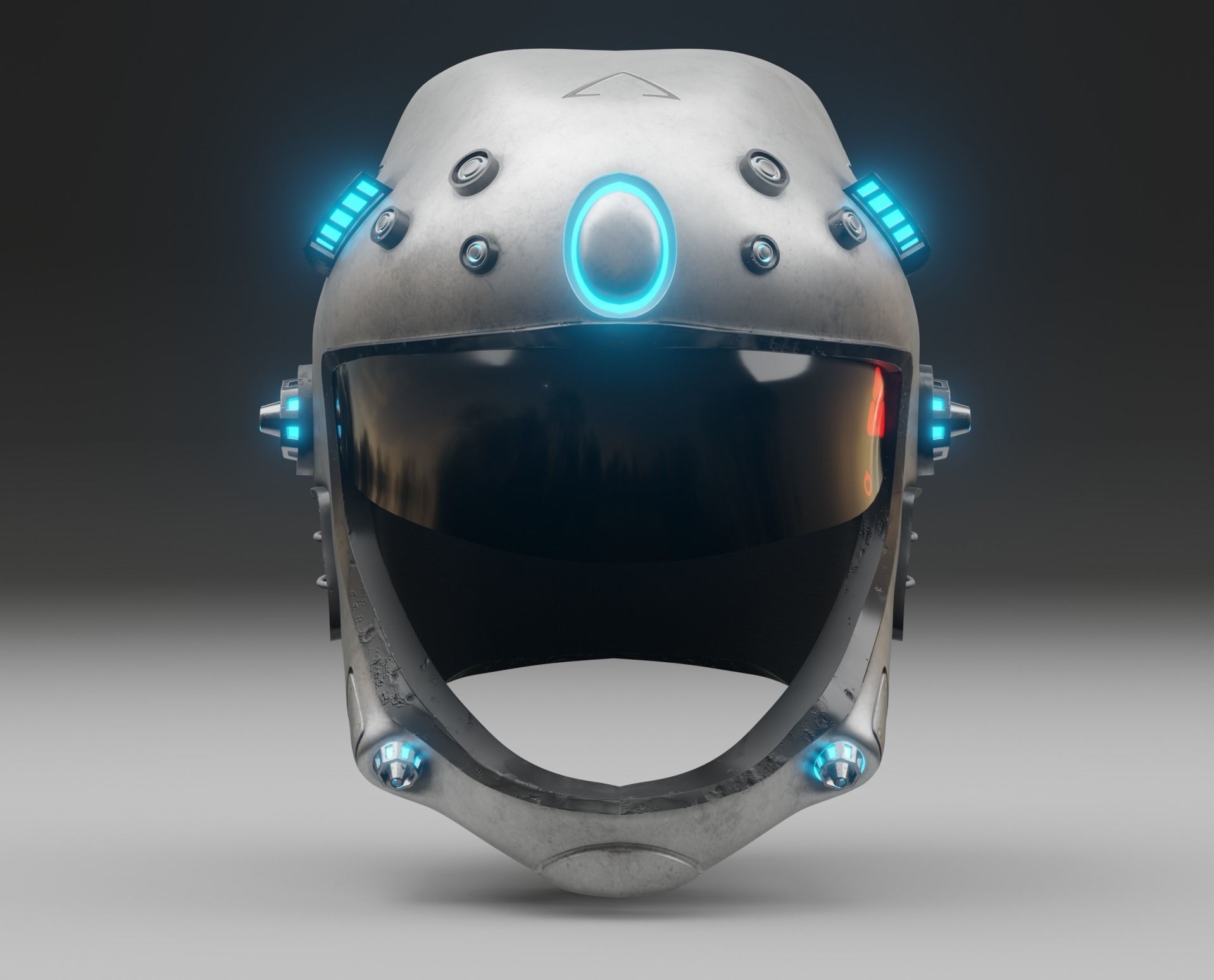 Sci-fi Helmet 3D model_4