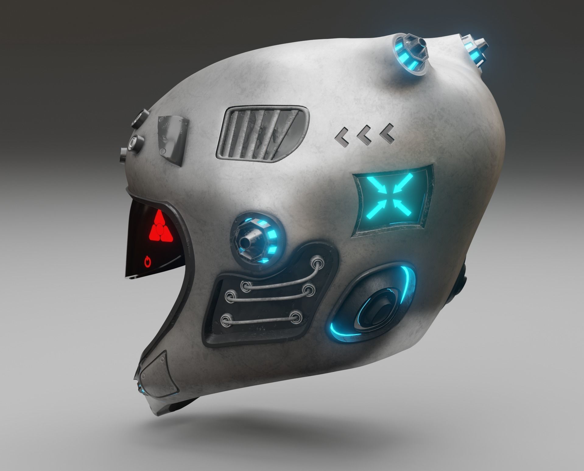 Sci-fi Helmet 3D model_7
