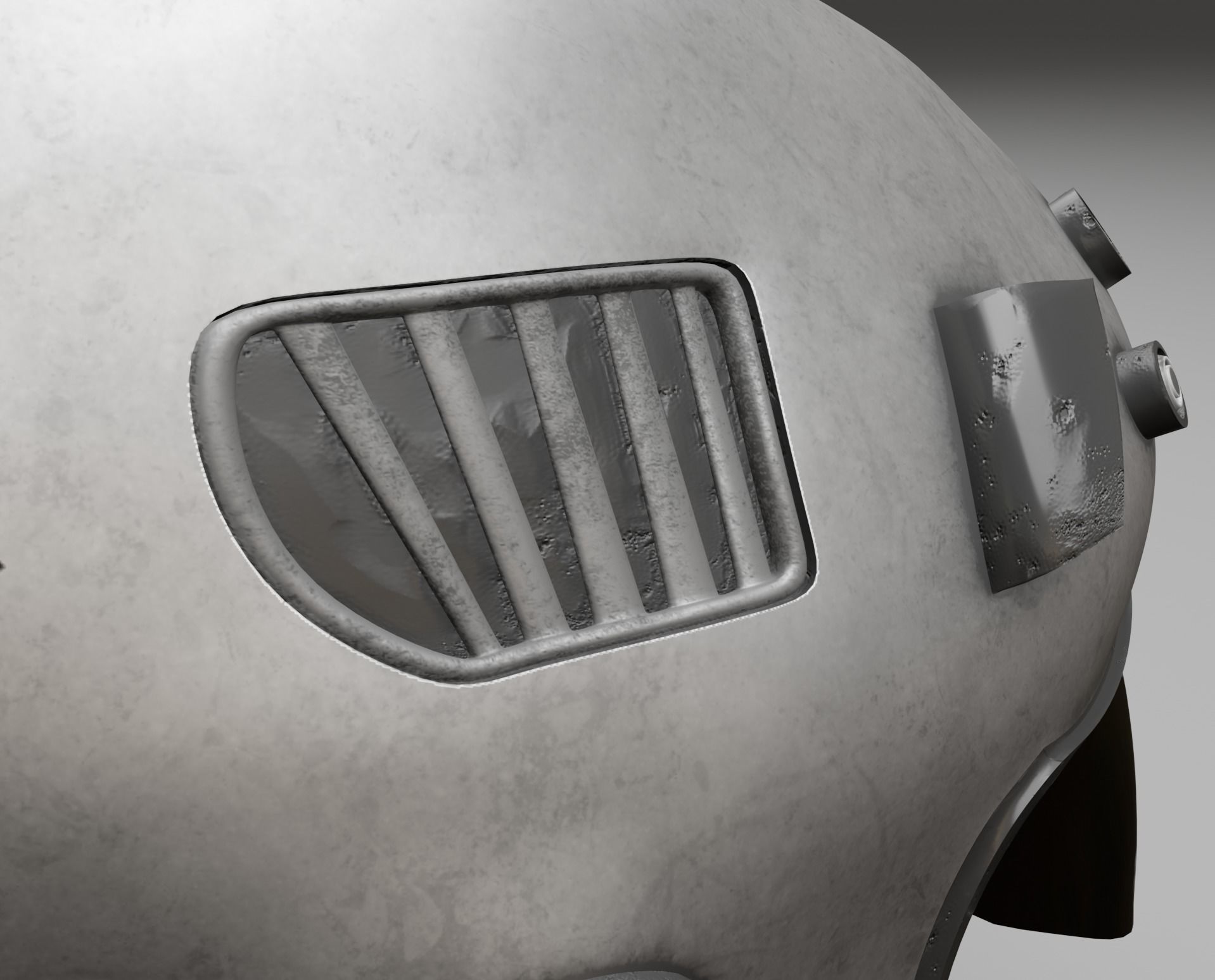 Sci-fi Helmet 3D model_2