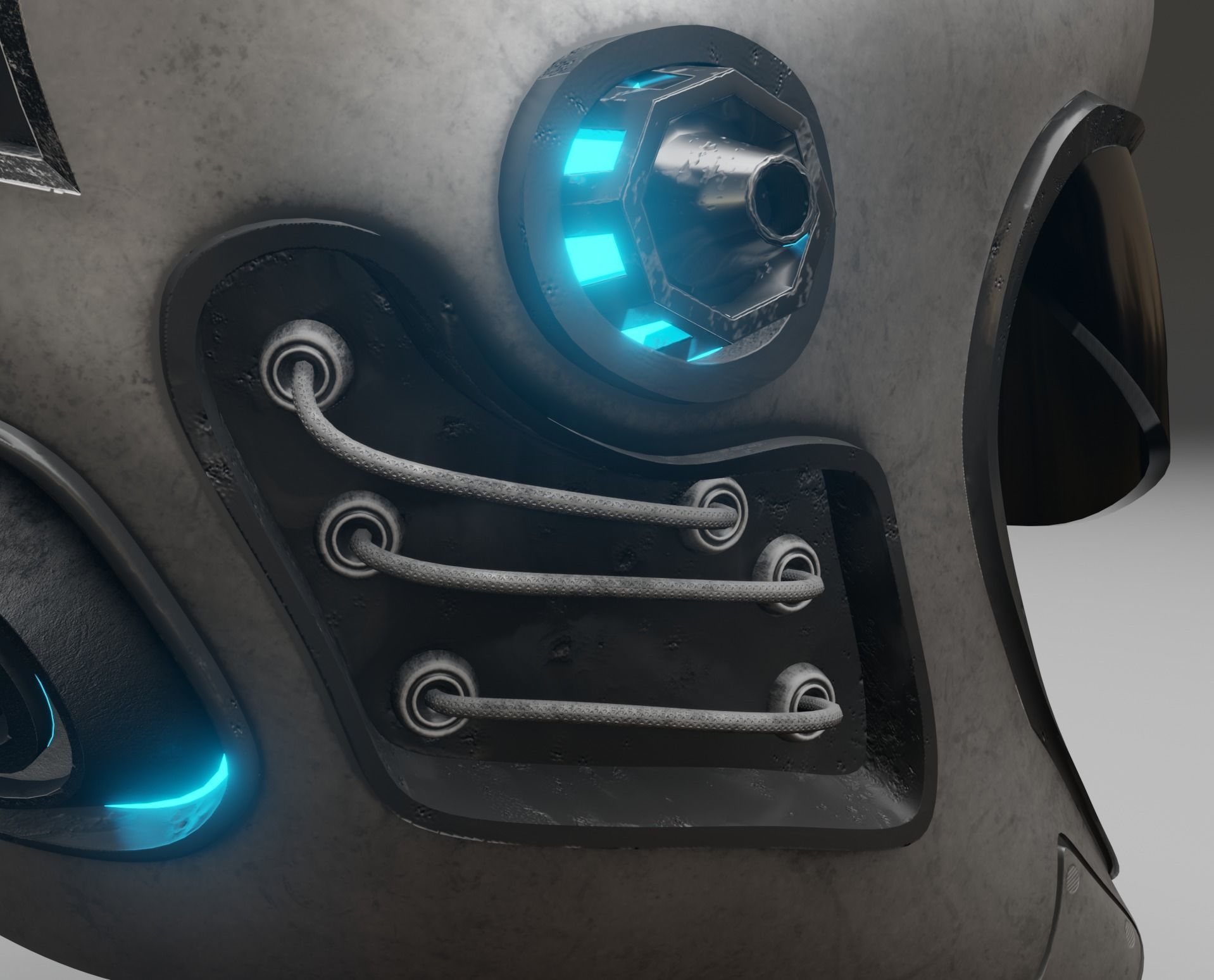 Sci-fi Helmet 3D model_10