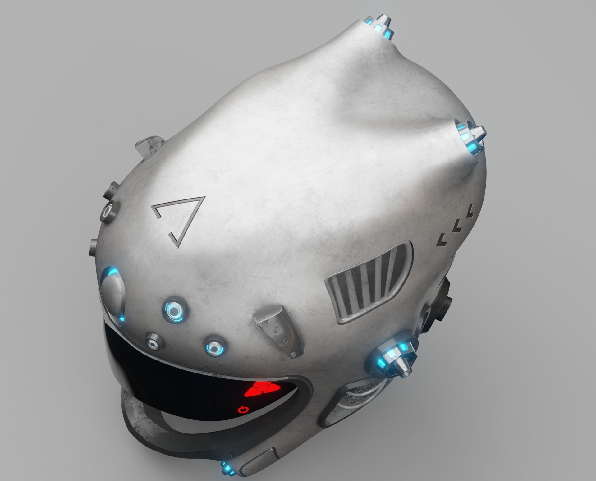 Sci-fi Helmet 3D model_9