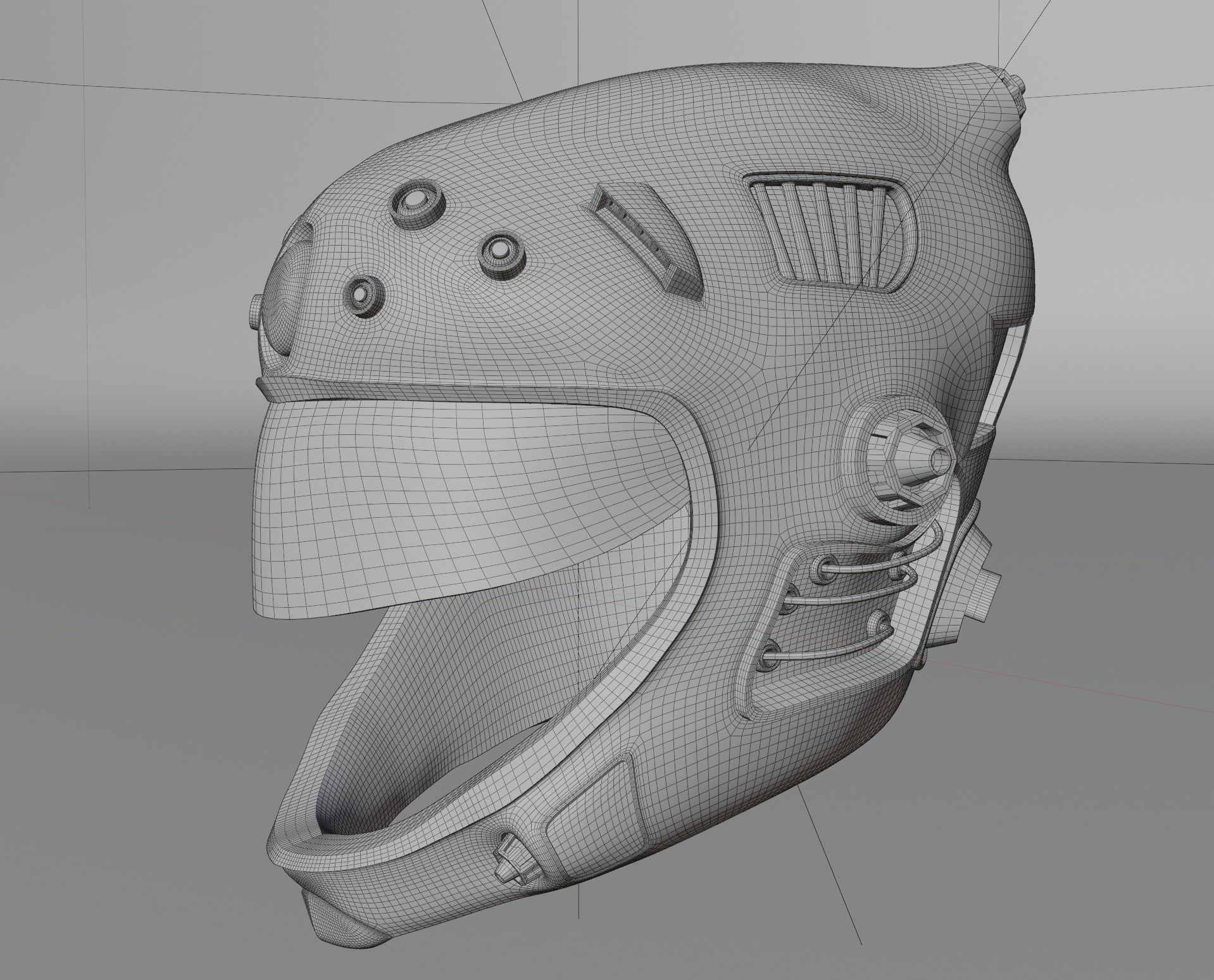 Sci-fi Helmet 3D model_16