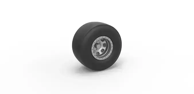 Dragster rear wheel Scale 1 to 25