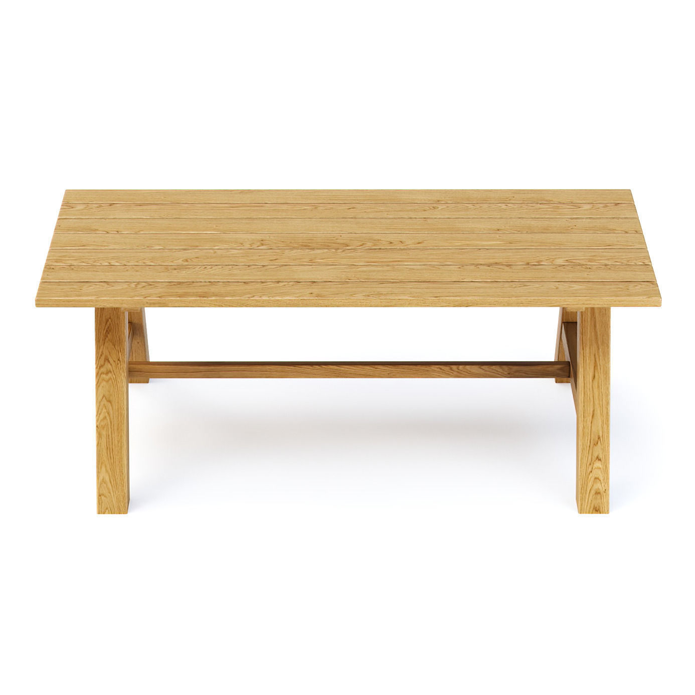 Nia Wooden Dining Table by Bpoint Design  Low-poly 3D model_1