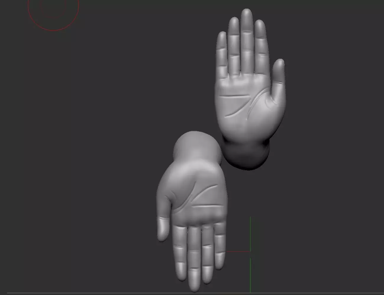 hand wall design  3D model_0