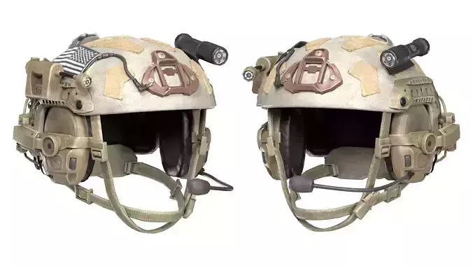 MILITARY GAME-READY OPS-CORE Super High Cut Helmet Low-poly 3D model