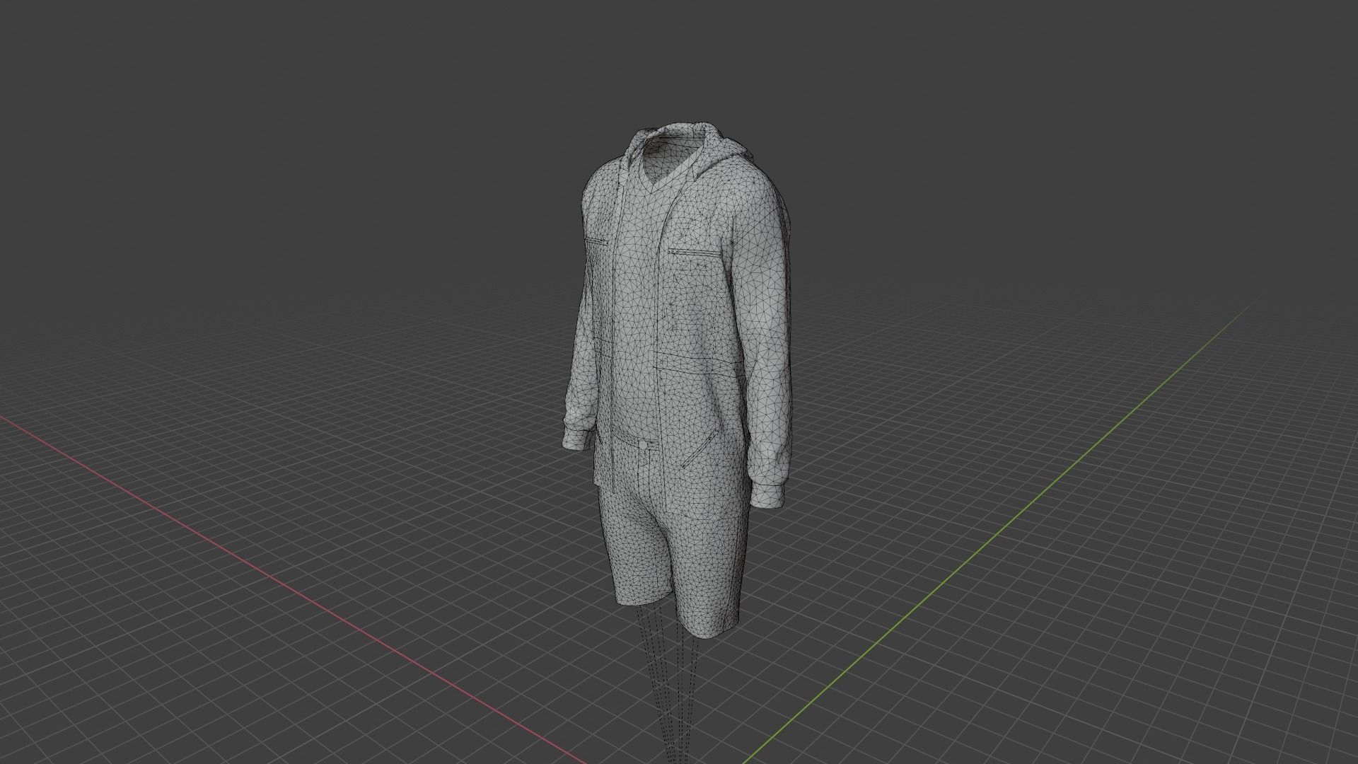 Man Clothes Low-poly 3D model_9