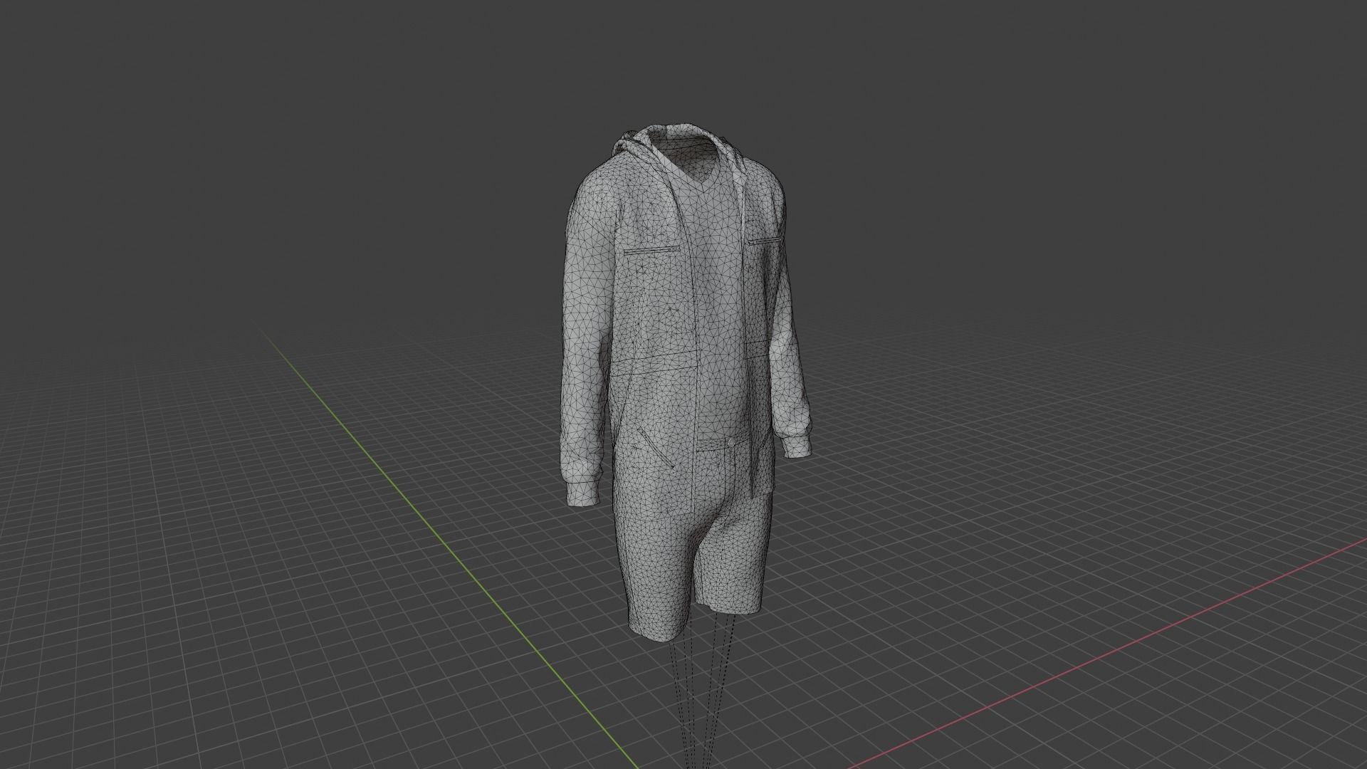 Man Clothes Low-poly 3D model_7