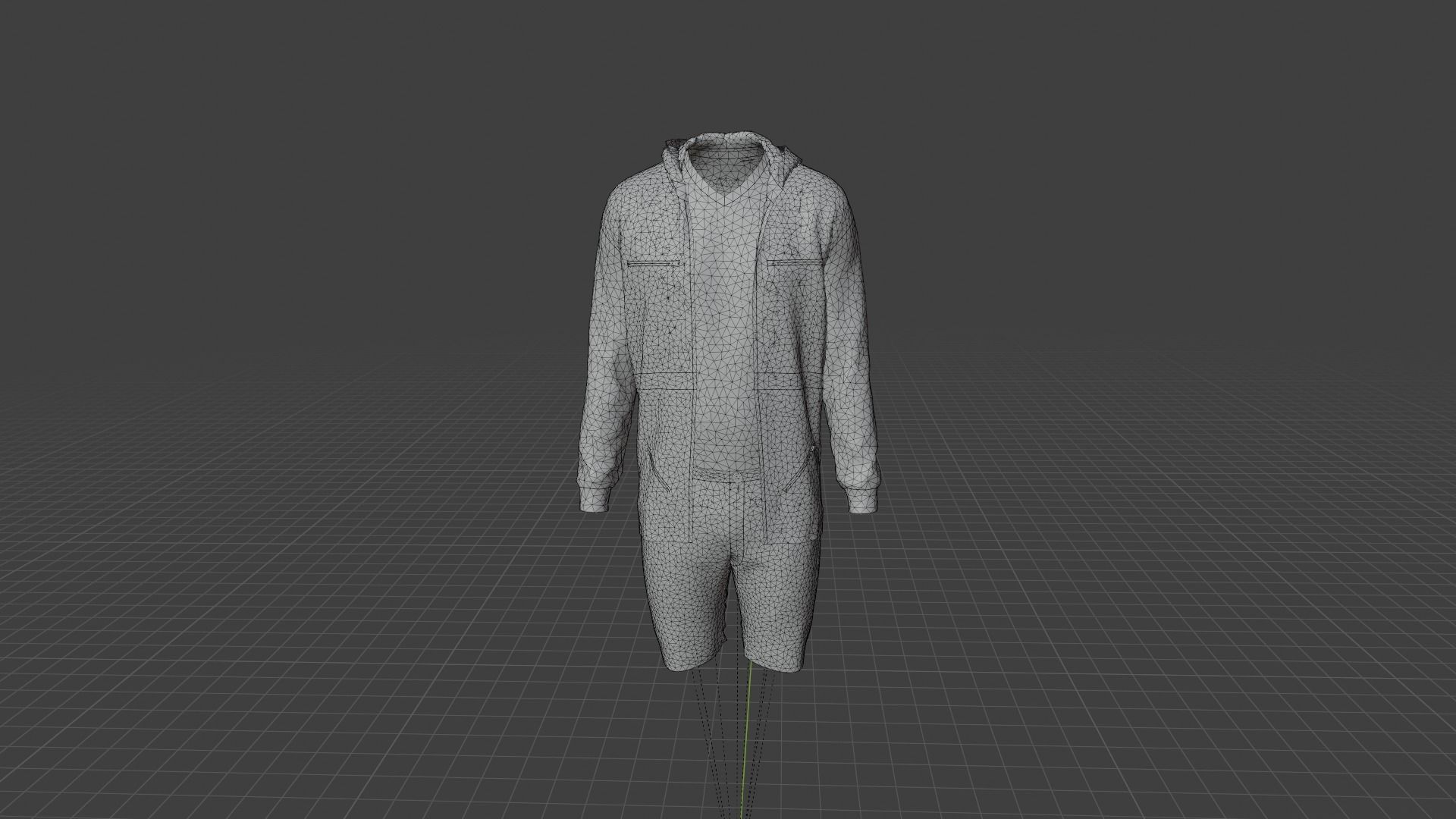 Man Clothes Low-poly 3D model_8