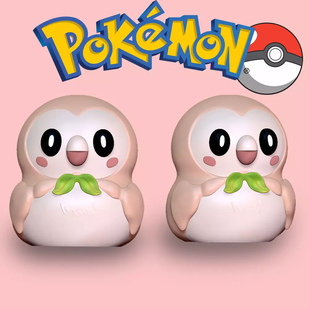 Rowlet toy 3D print model