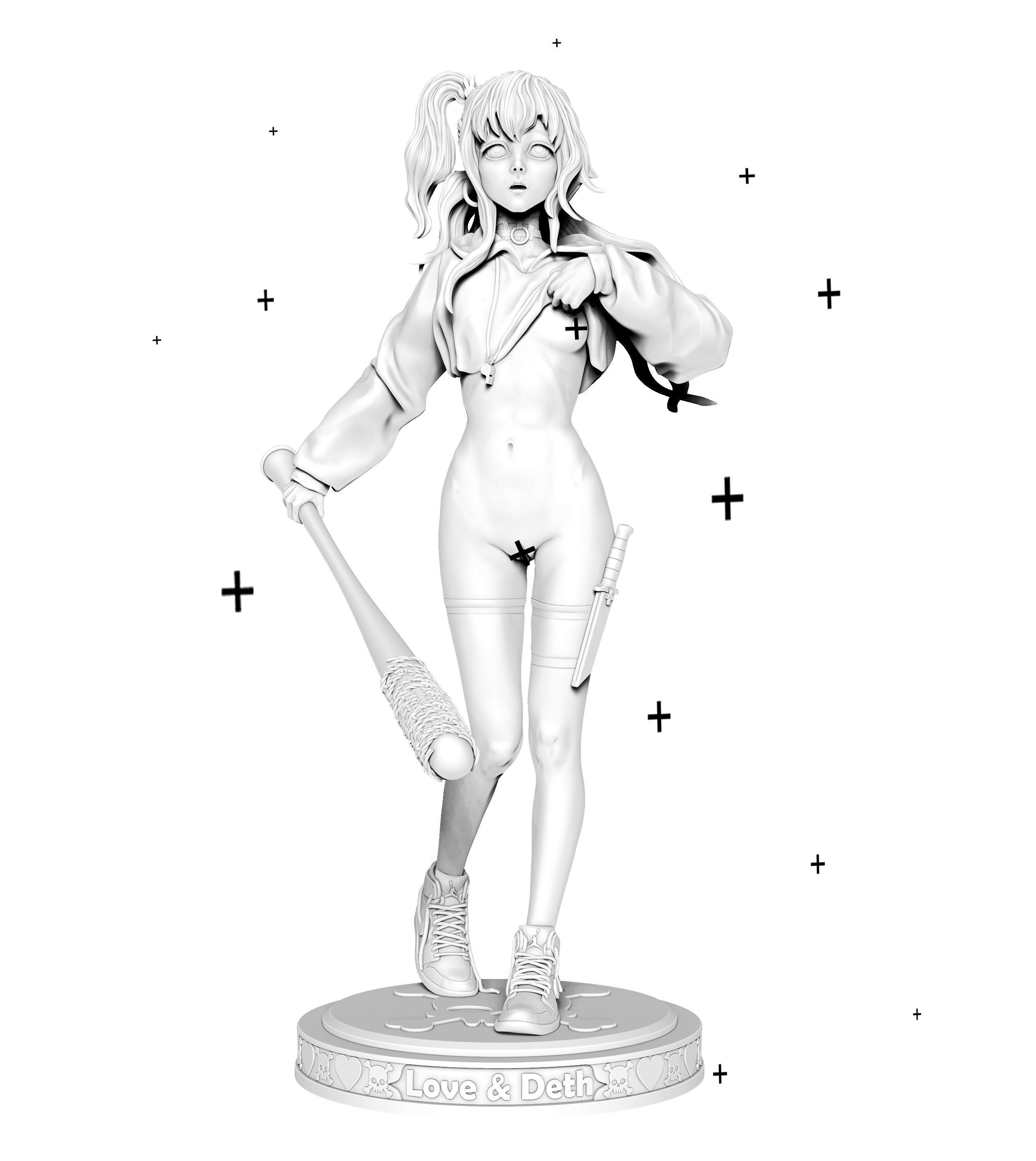 Love and Death 3D print model_9