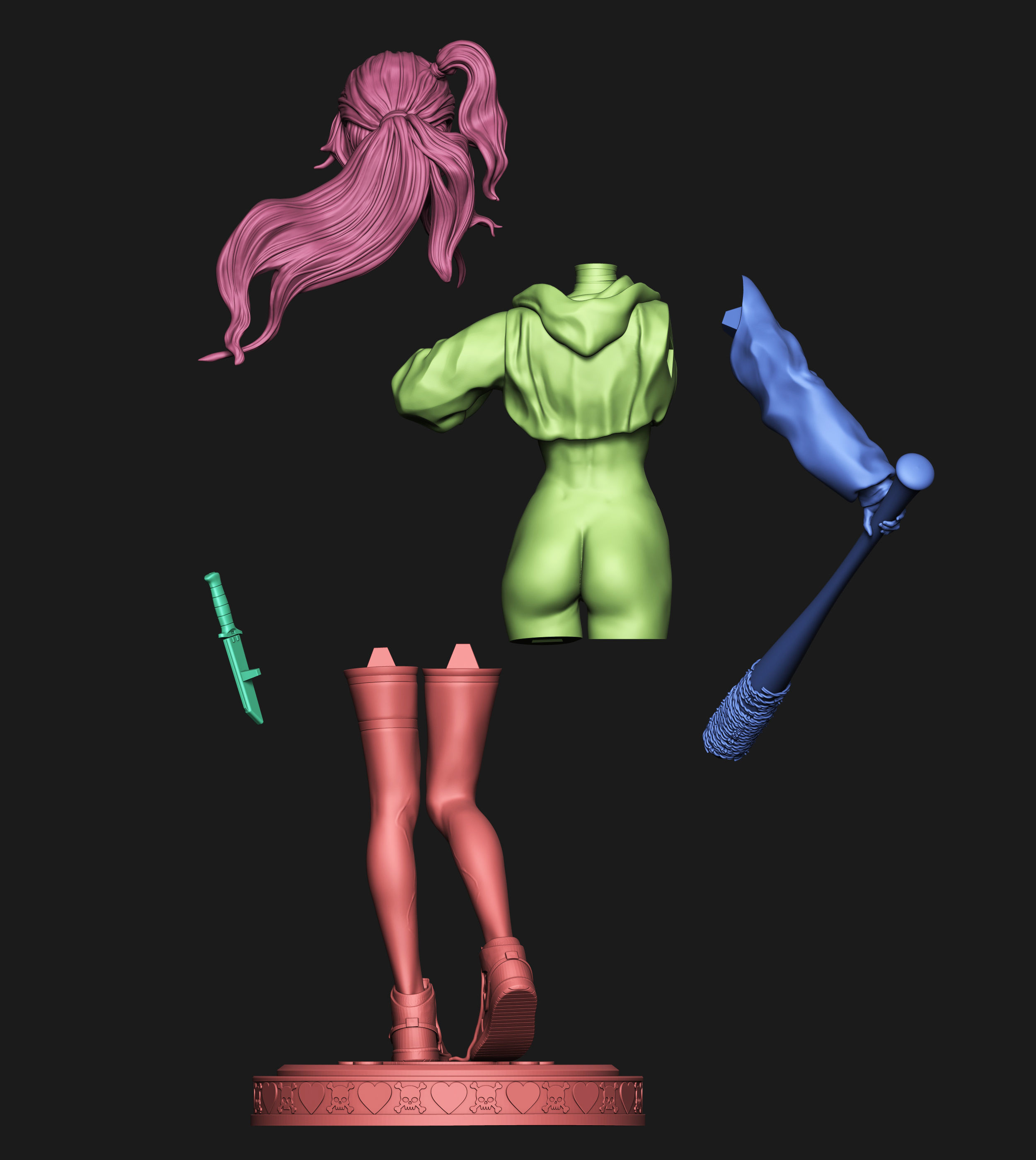 Love and Death 3D print model_10