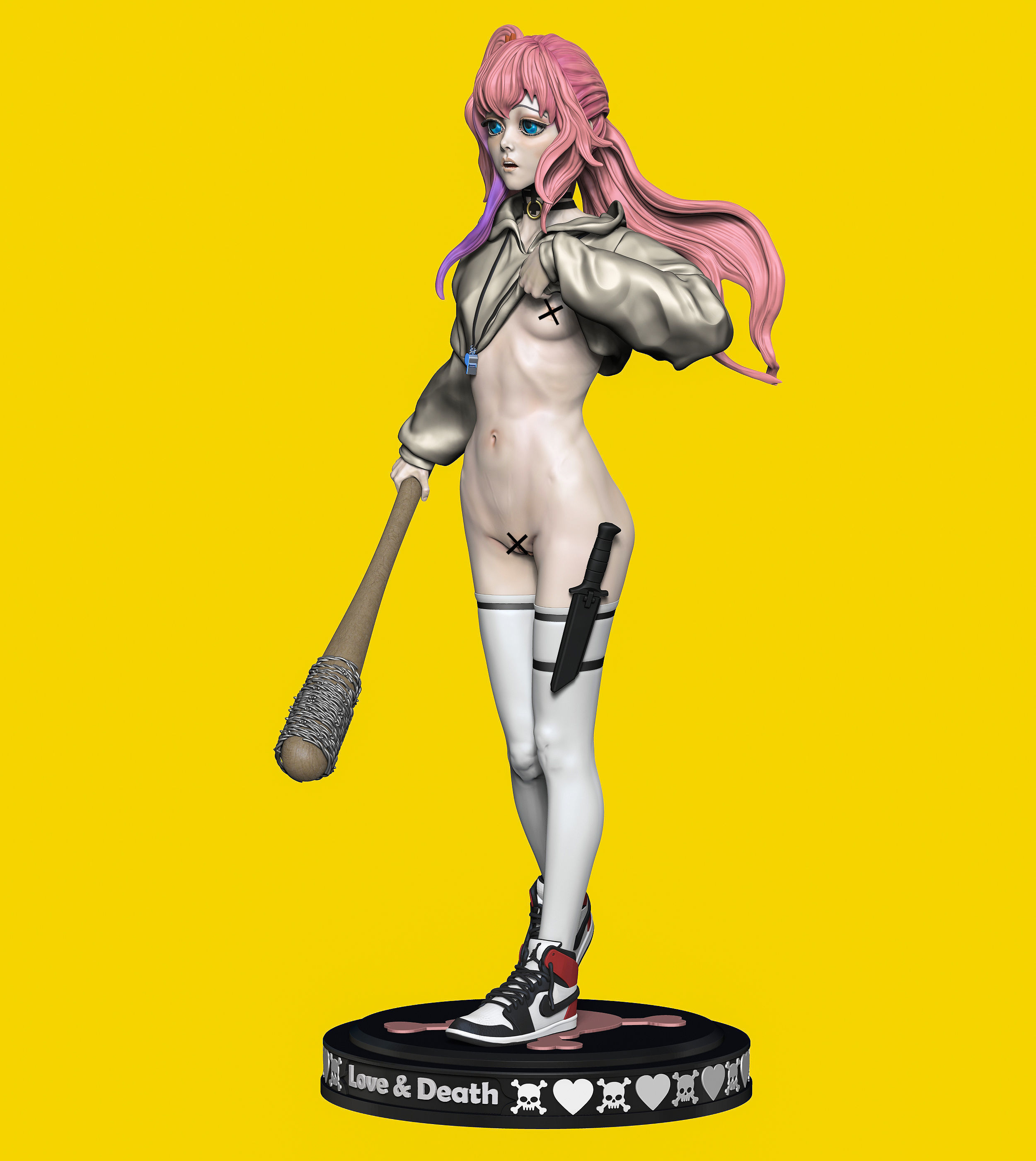 Love and Death 3D print model_4