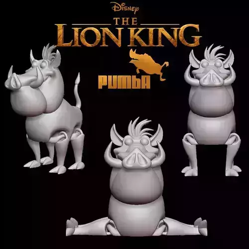 Pumbaa toy 3D print model
