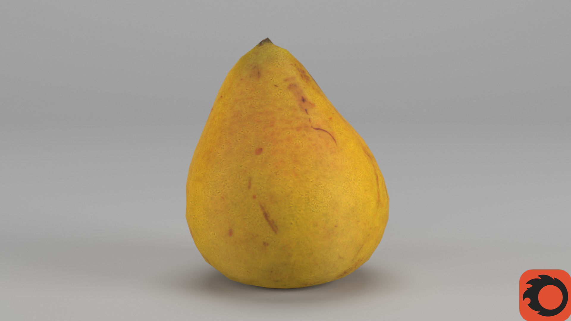 Pear 03 Low-poly 3D model_31