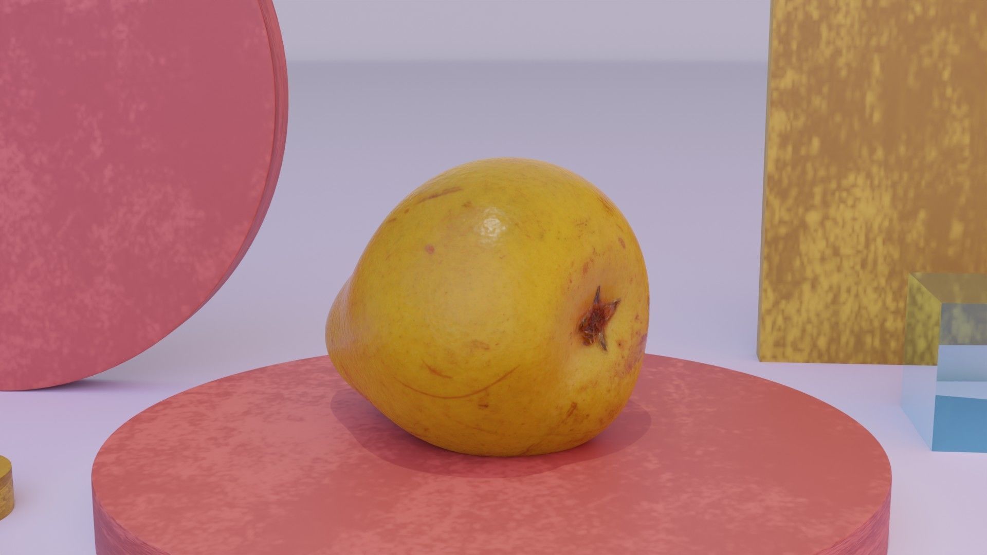 Pear 03 Low-poly 3D model_15
