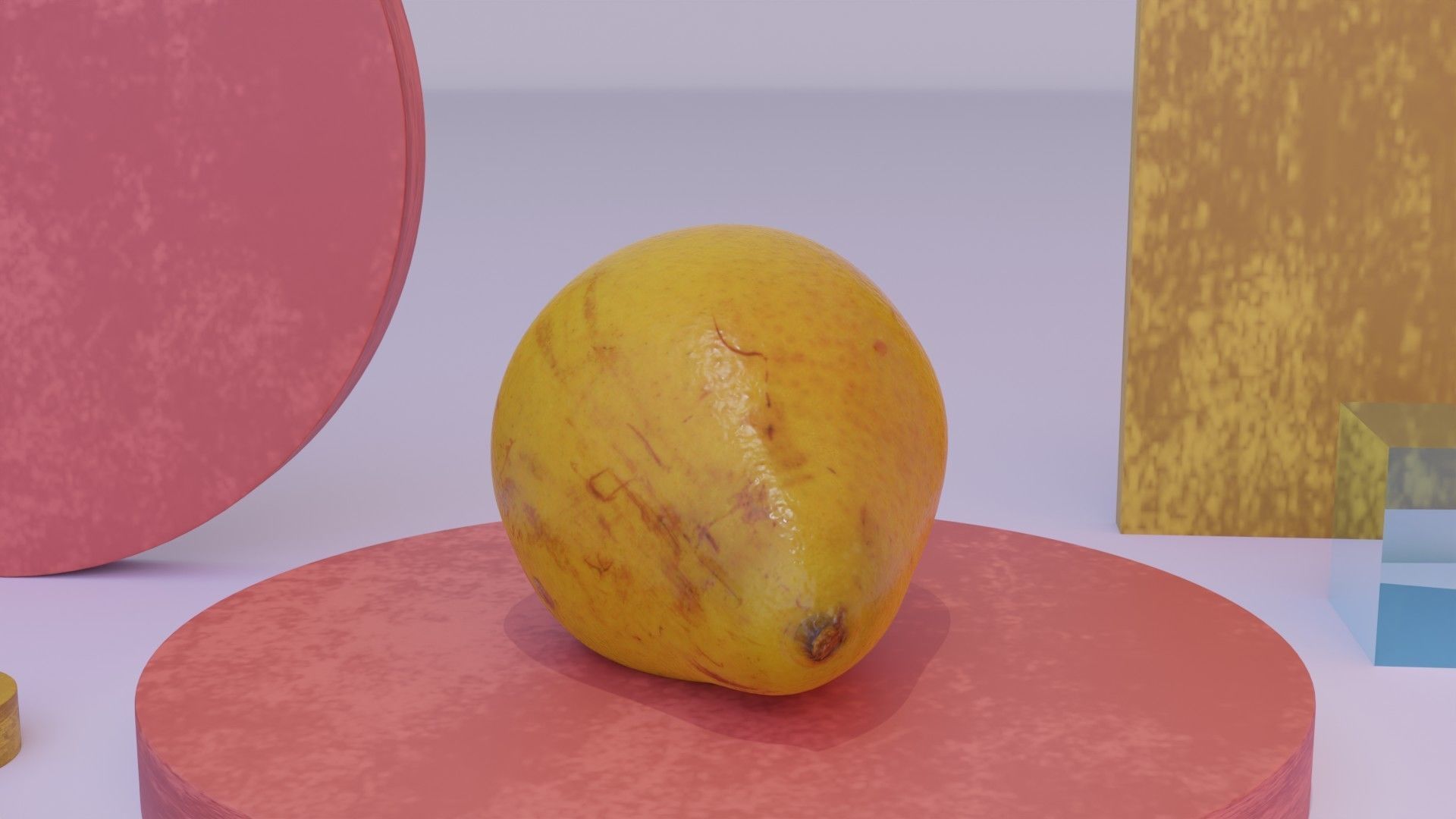 Pear 03 Low-poly 3D model_19