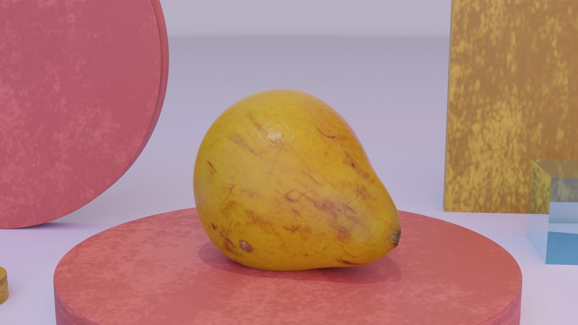 Pear 03 Low-poly 3D model_20