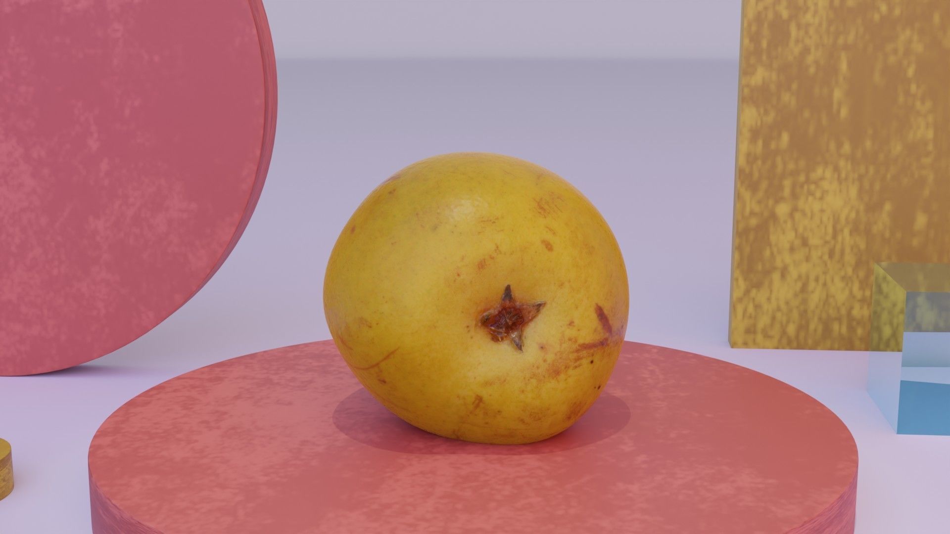 Pear 03 Low-poly 3D model_14